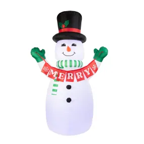 10 ft. Outdoor Lit Inflatable - Merry Snowman