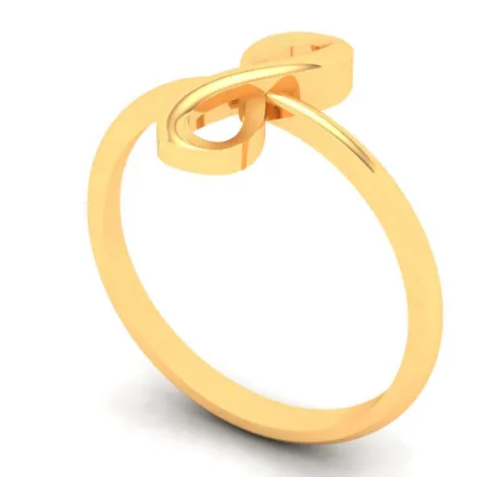 18KT Infinity Design Gold Ring From Online Exclusive Collection