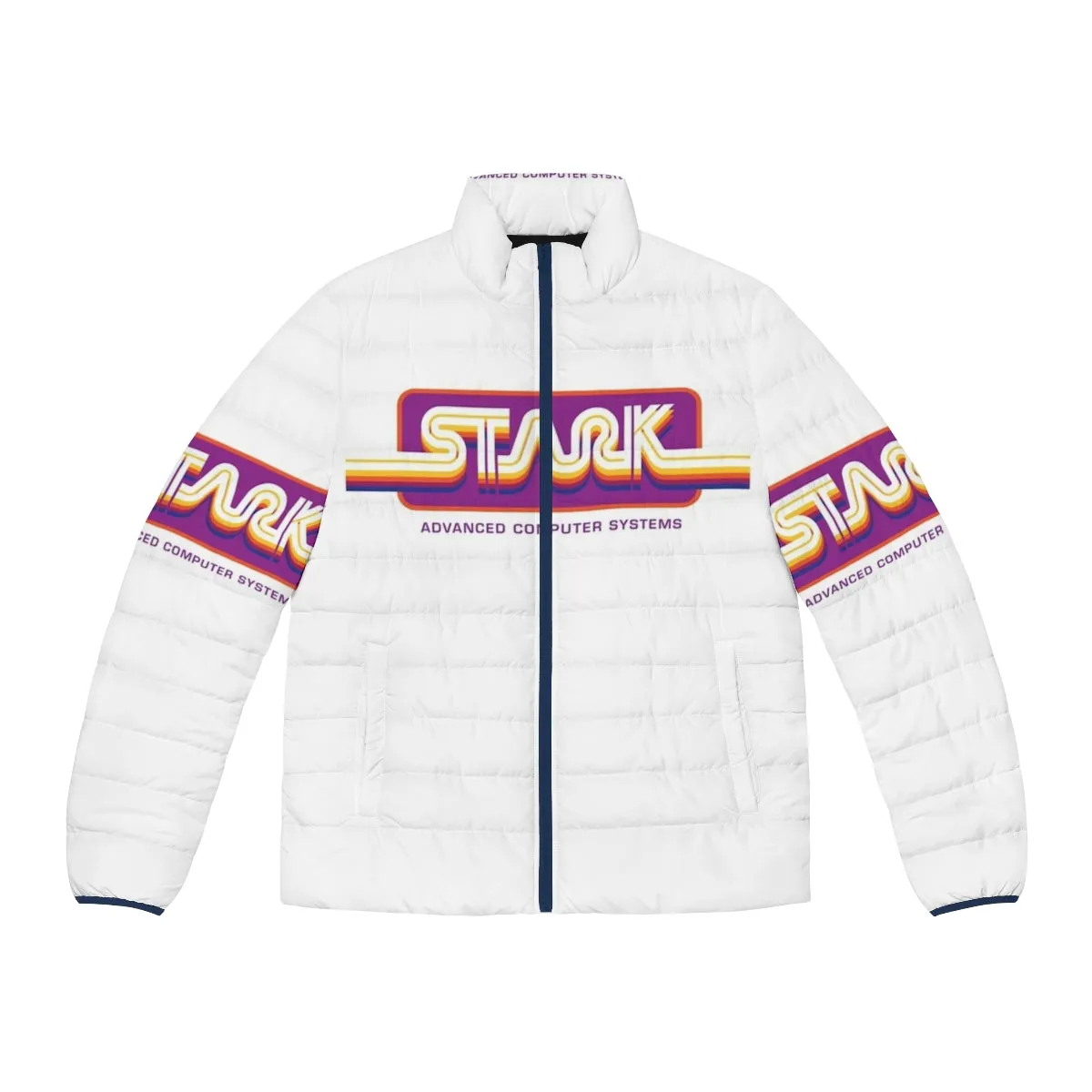 1980s Stark Technologies Computer Graphics Puffer Jacket