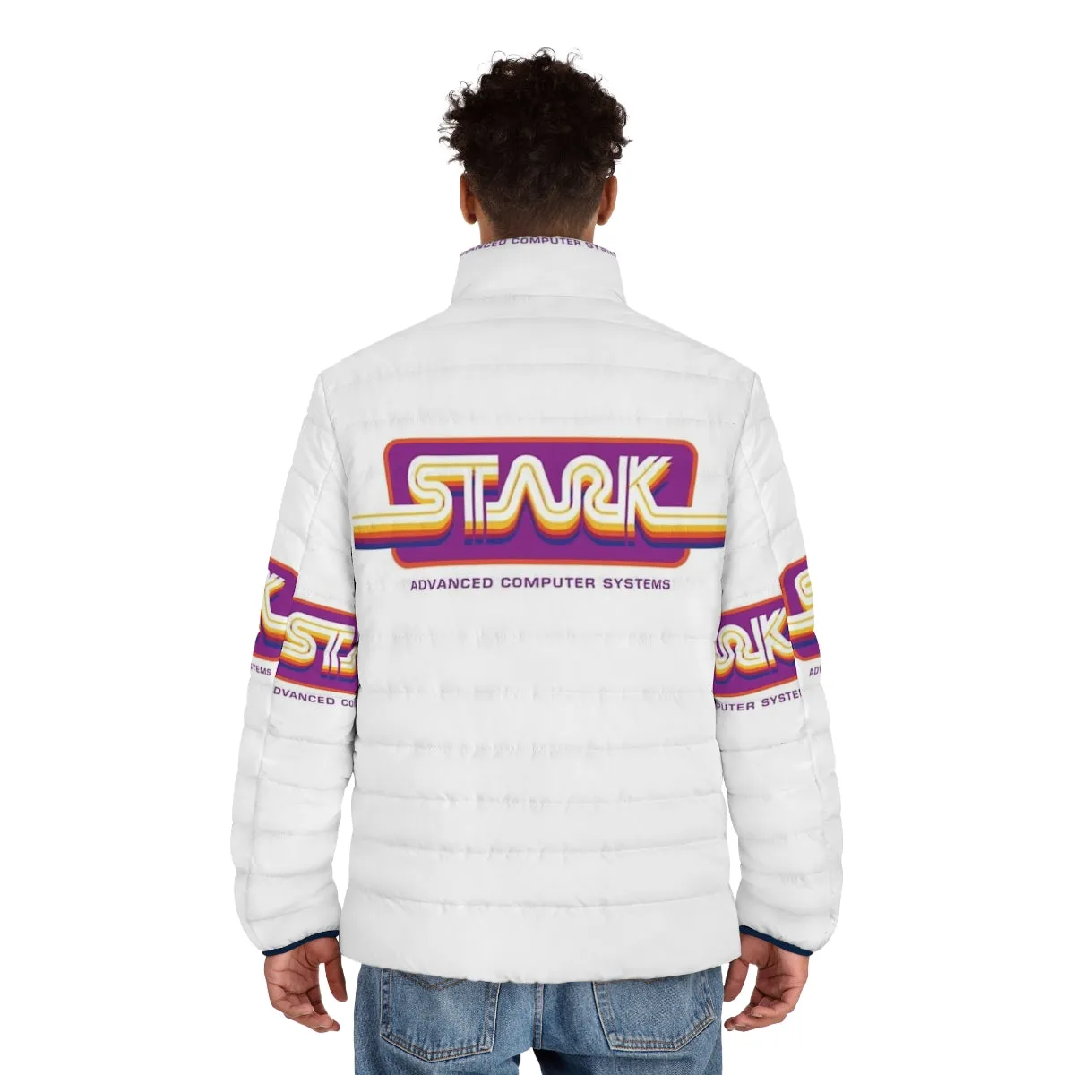 1980s Stark Technologies Computer Graphics Puffer Jacket