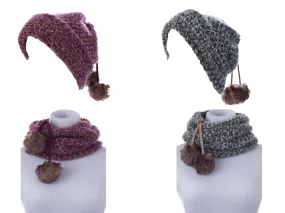 2 Pack Sweater 2-in-1 Neck Cuff/Slouchy Hat