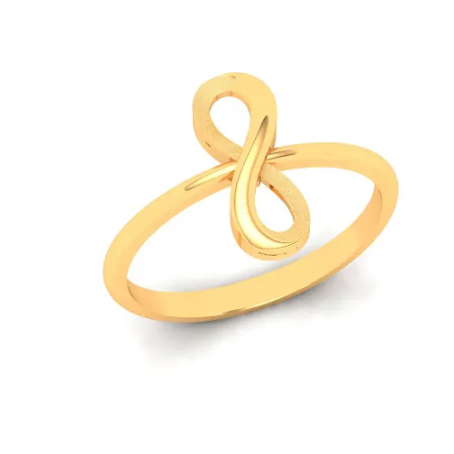 22KT Infinity Design Gold Ring From Goldlites Collection