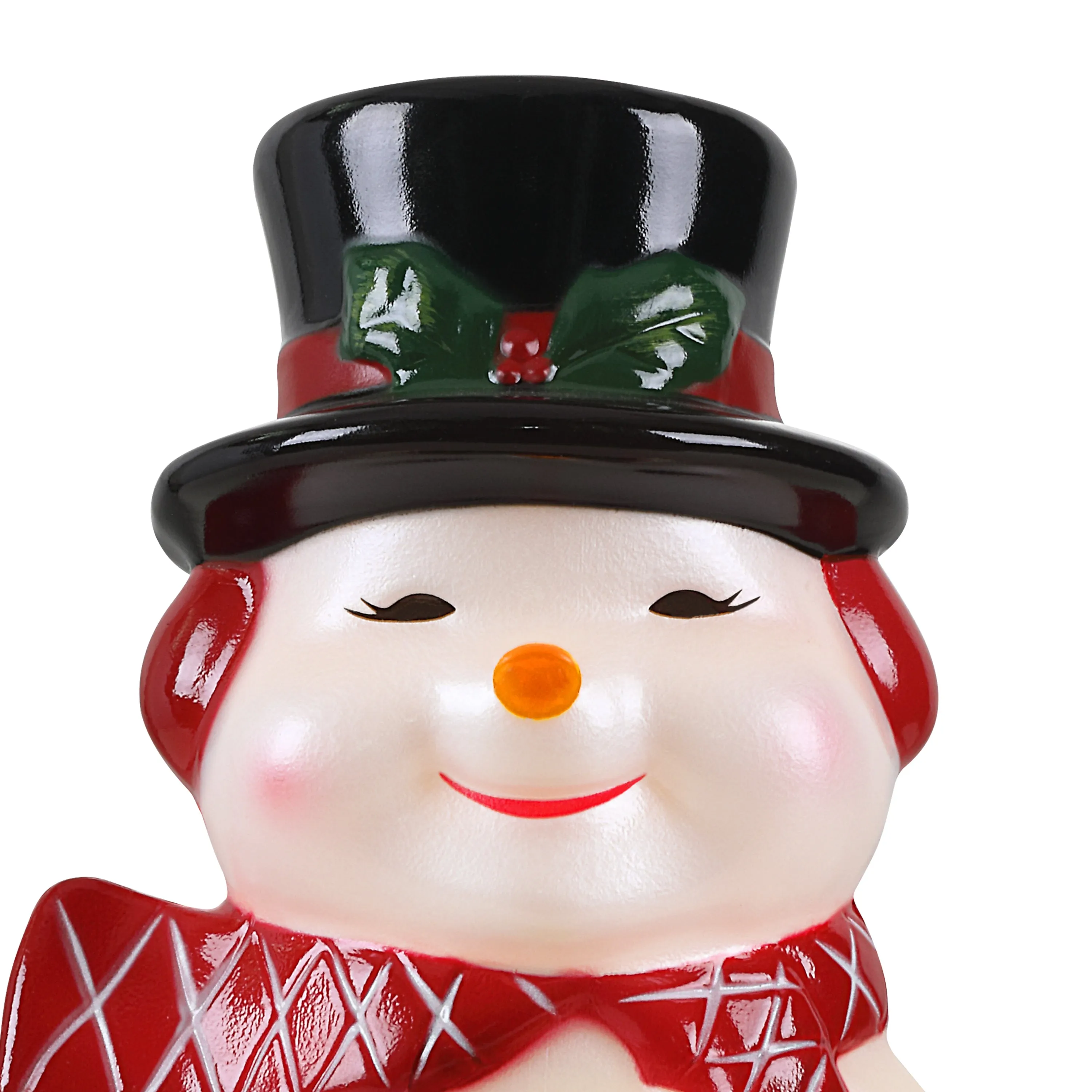 24 in. Lit Snowman Blow Mold