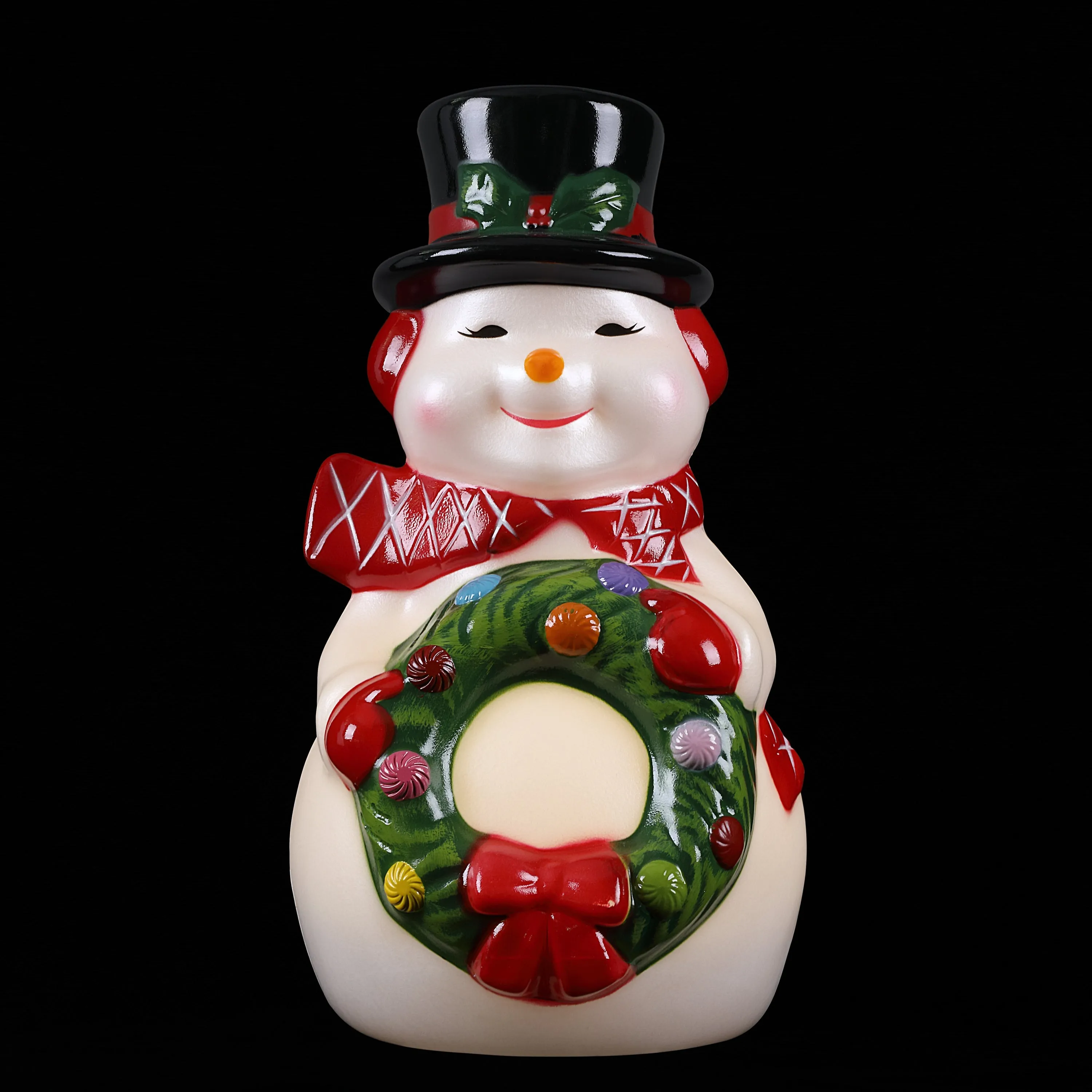 24 in. Lit Snowman Blow Mold