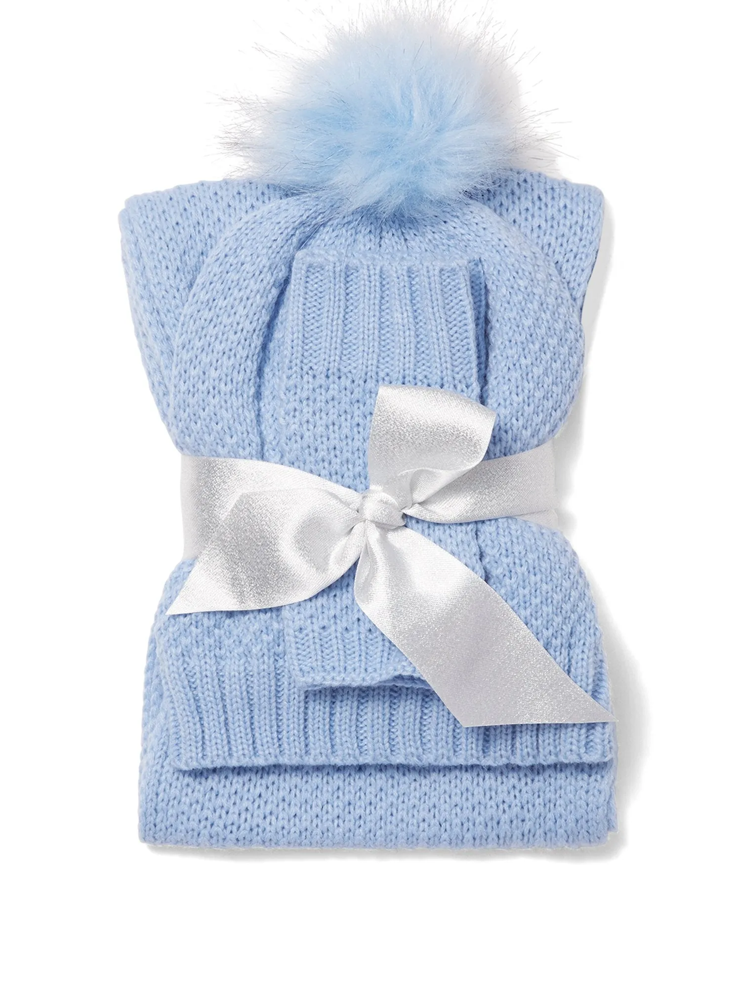 3-Piece Jersey-Knit Scarf, Hat & Gloves Set