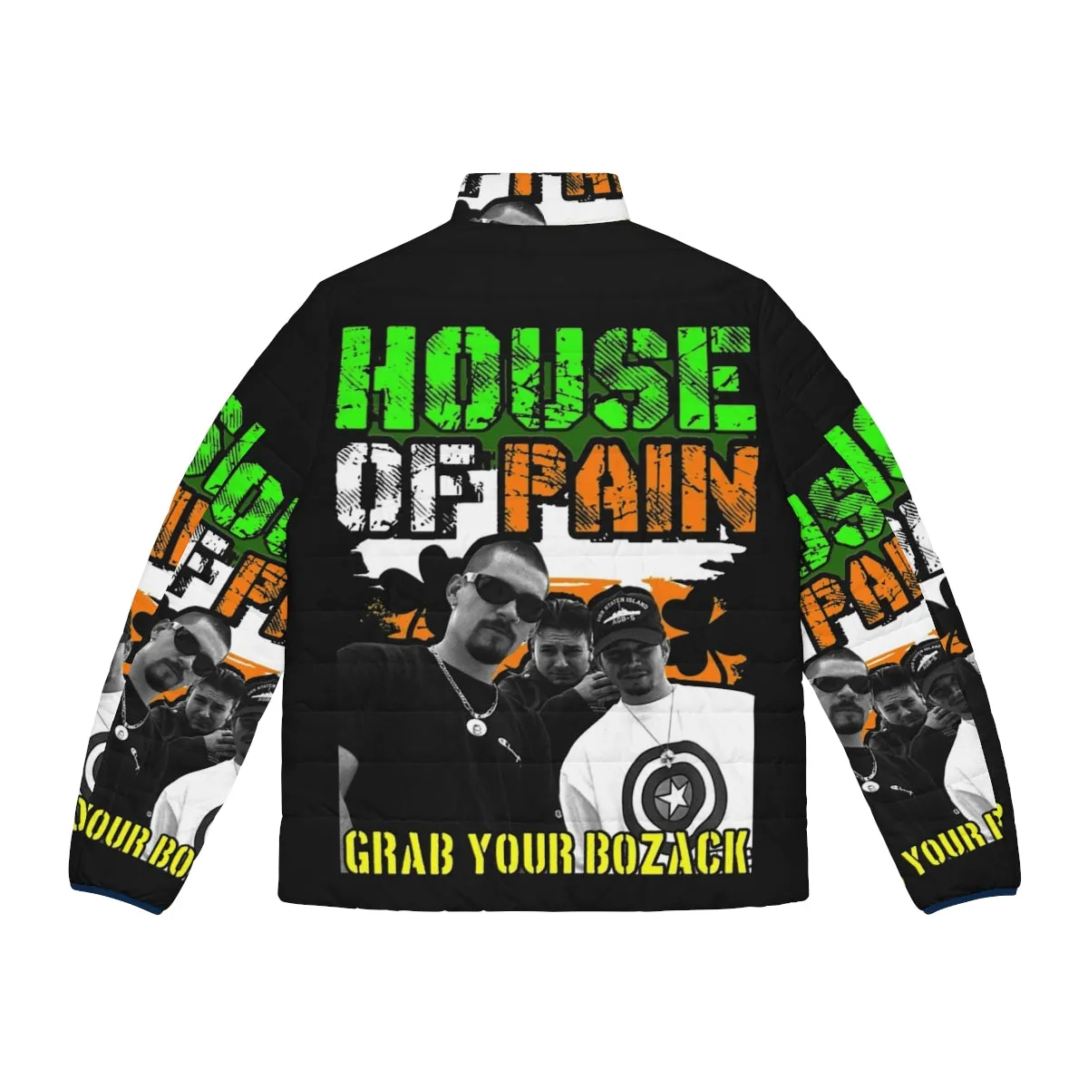 90s Inspired House Of Pain Long Sleeve Puffer Jacket