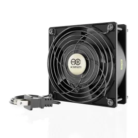 AC Infinity AXIAL LS1238, Muffin 120V AC Cooling Fan, 120mm x 120mm x 38mm, Low Speed