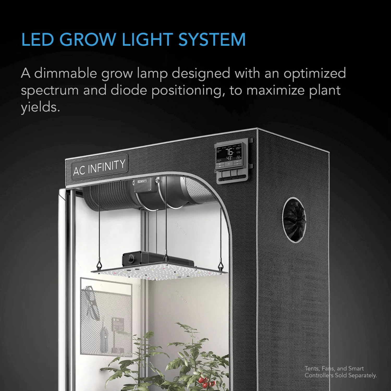 AC Infinity IONBOARD S24, Full Spectrum LED Grow Light 200W, Samsung LM301B, 2x4 Ft. Coverage