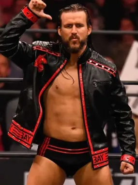 Adam Cole WWE Black Leather Jacket