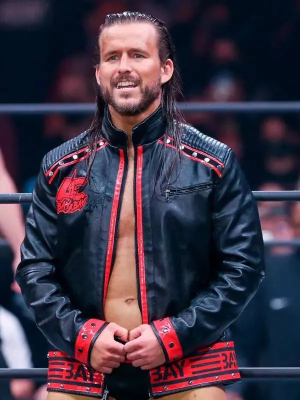 Adam Cole WWE Black Leather Jacket