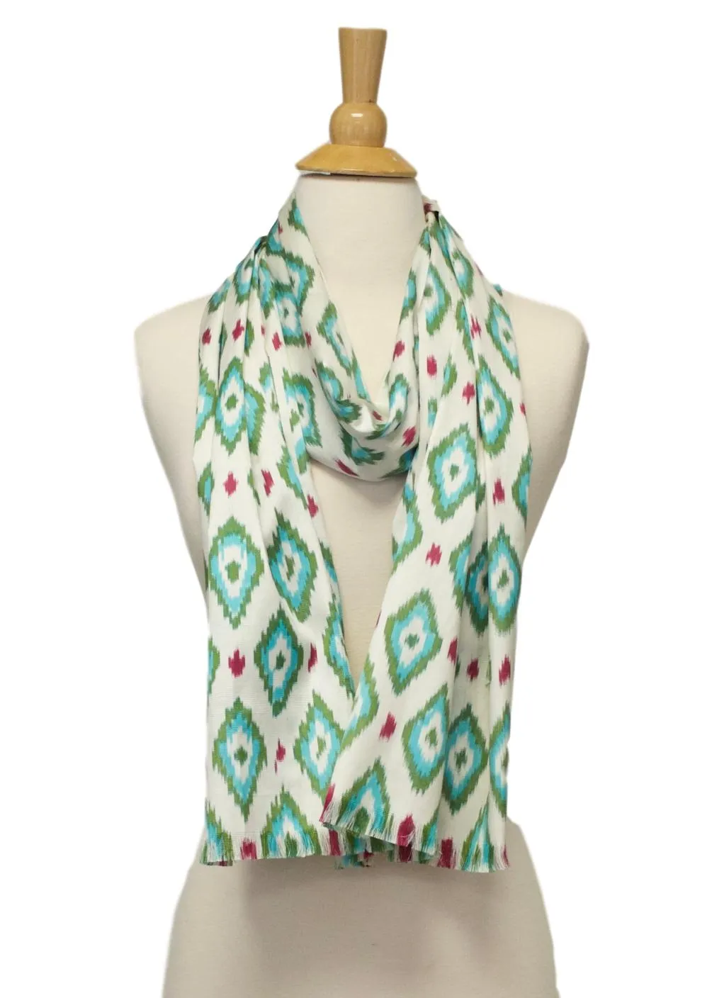 Addison Silk Ikat Scarf