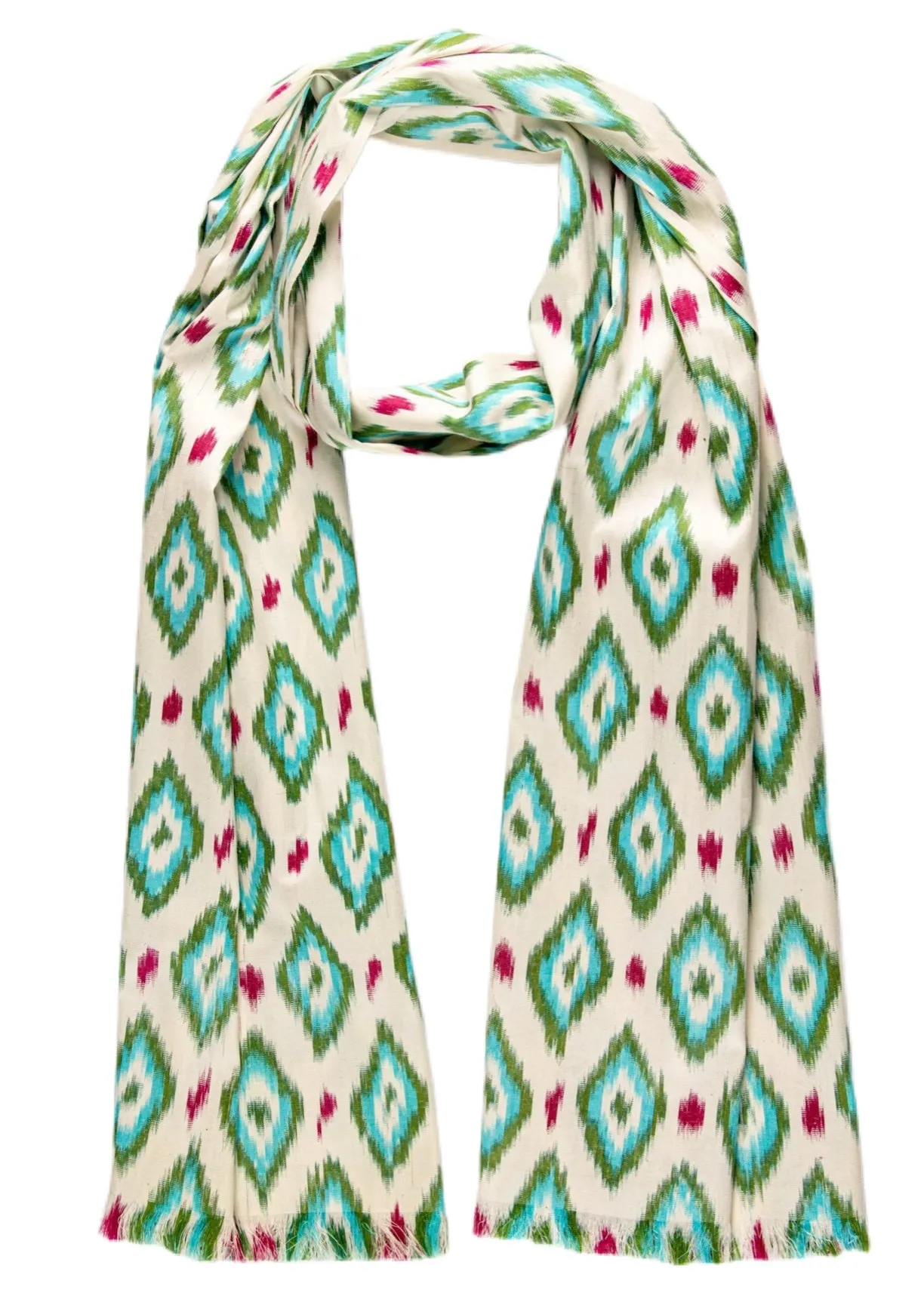 Addison Silk Ikat Scarf