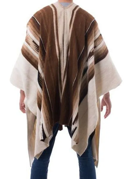 Alpaca Wool Poncho - Inca Chief