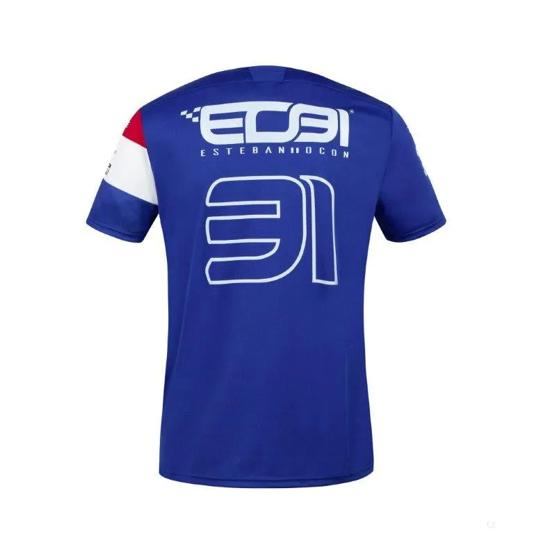 Alpine T-shirt, Esteban Ocon 31 Team, Blue, 2021