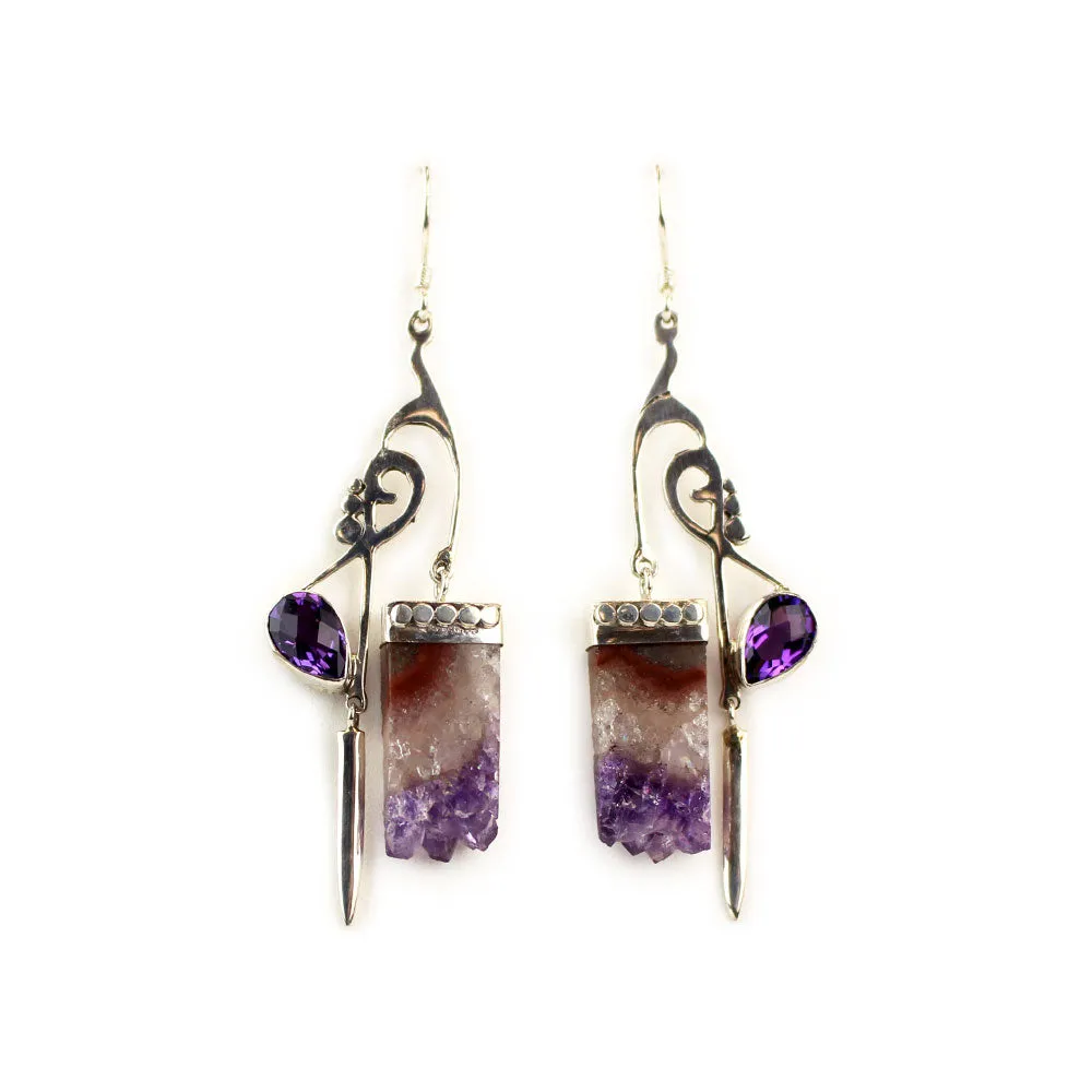 Amethyst Sterling Silver Earrings