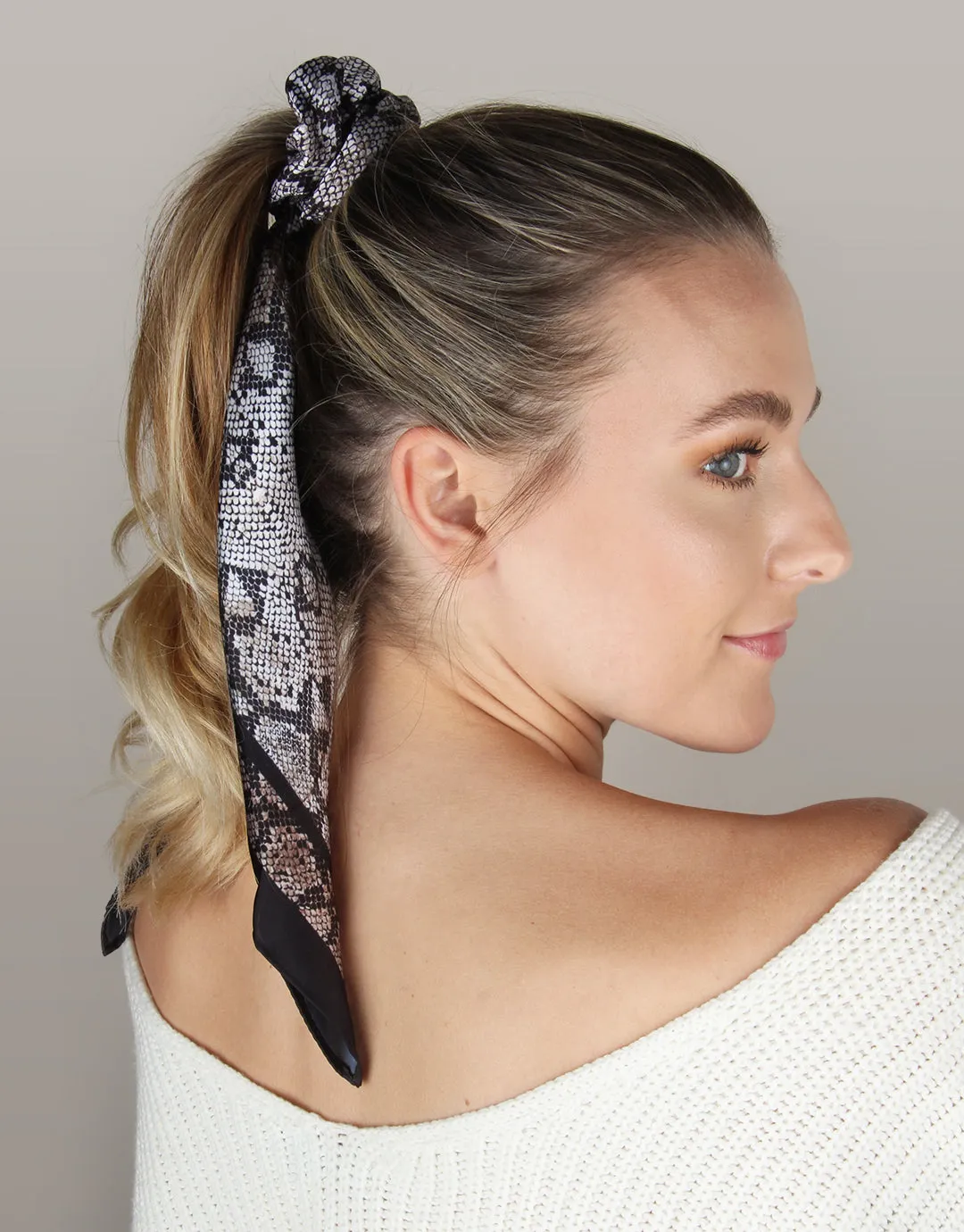 Animal Print Silky Bandana