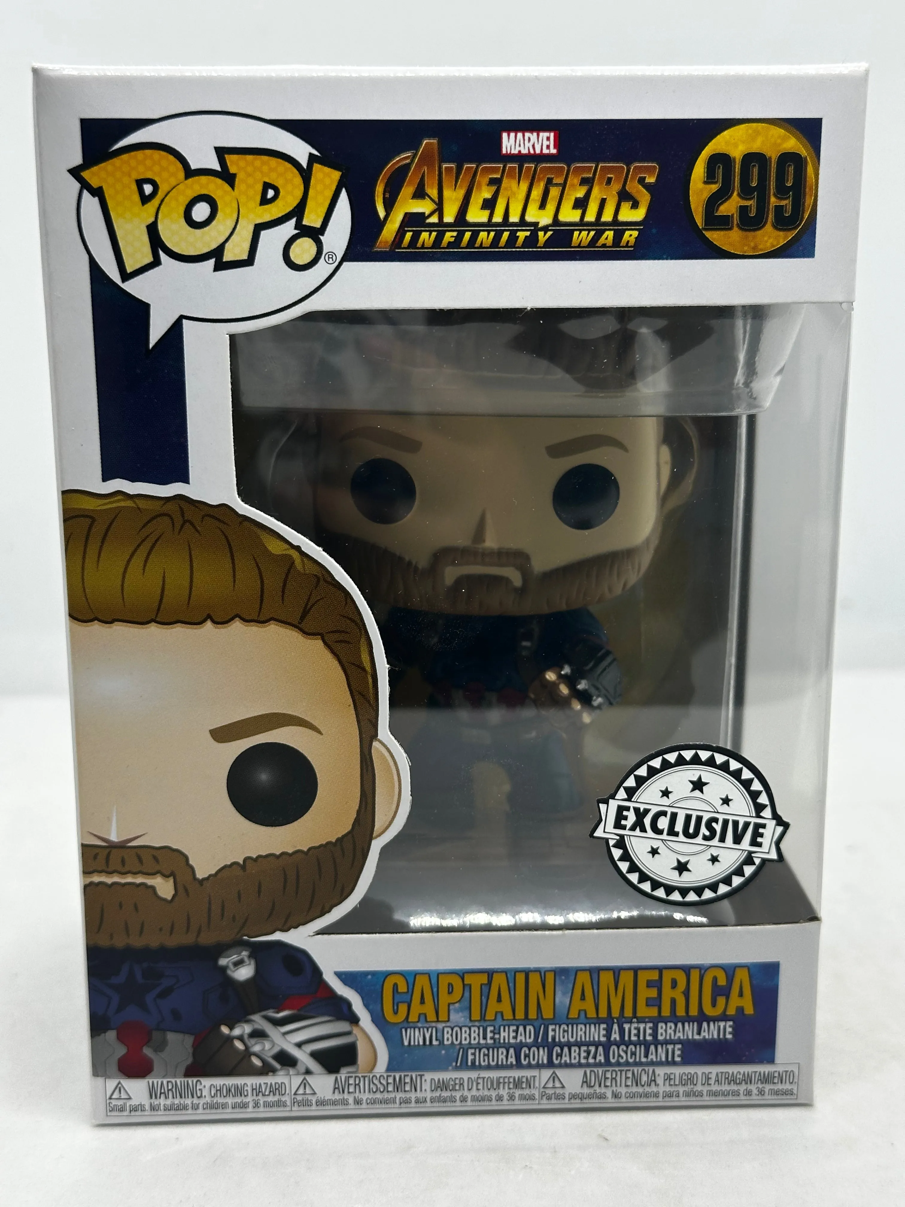 Avengers: Infinity War - Captain America (Gauntlets) Exclusive #299 Pop! Vinyl