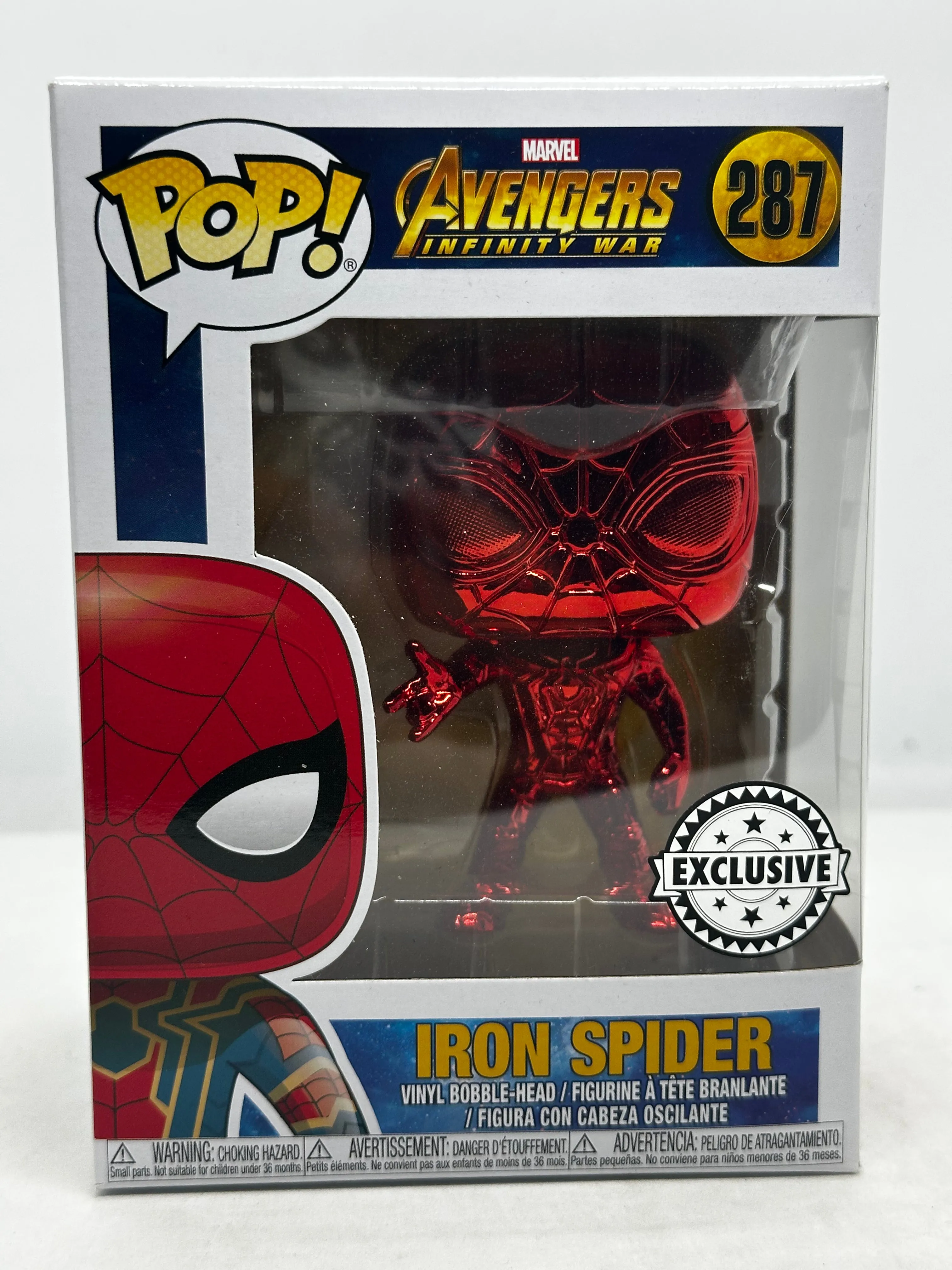 Avengers: Infinity War - Red Chrome Iron Spider Exclusive #287 Pop! Vinyl