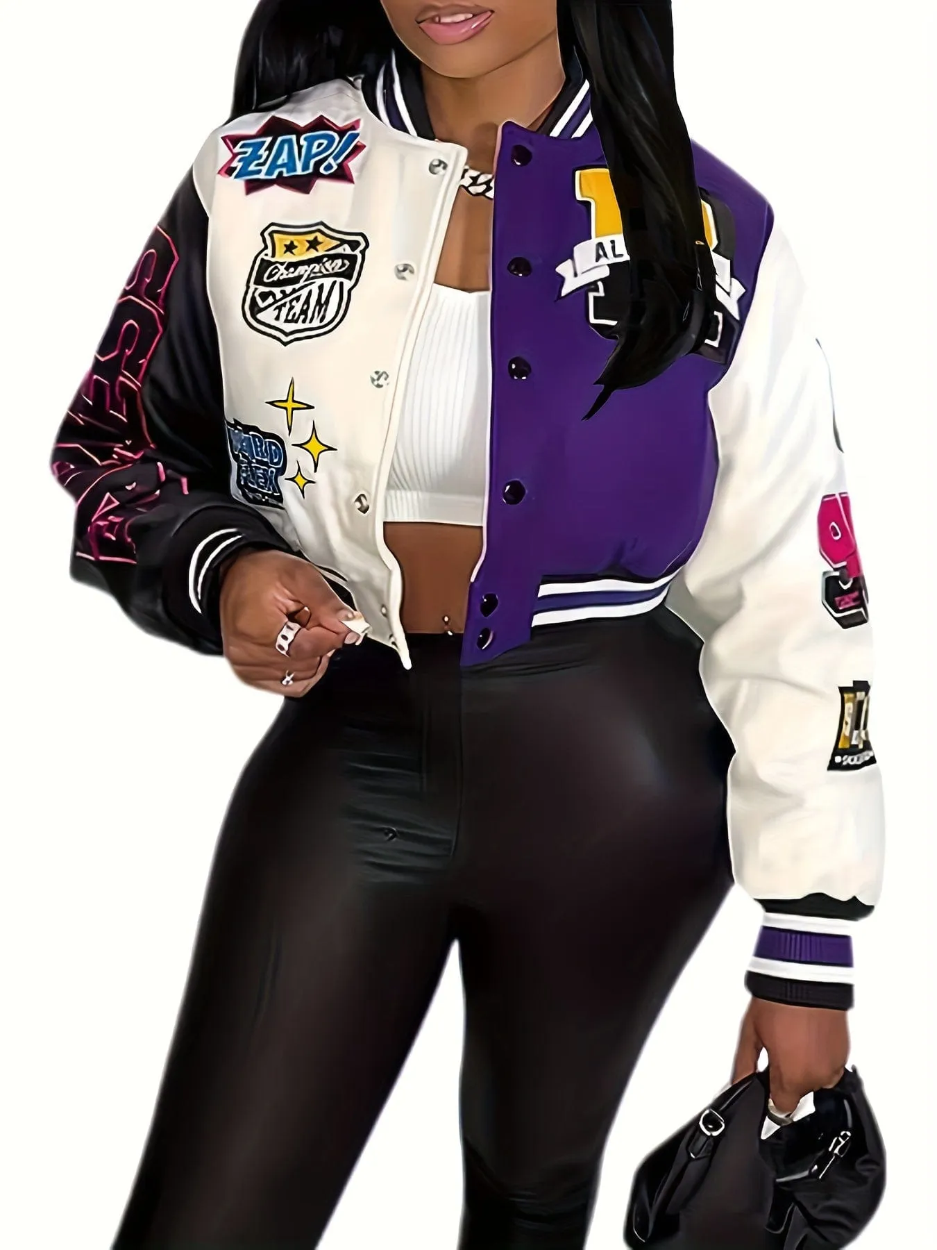 Black and White Varsity Jacket