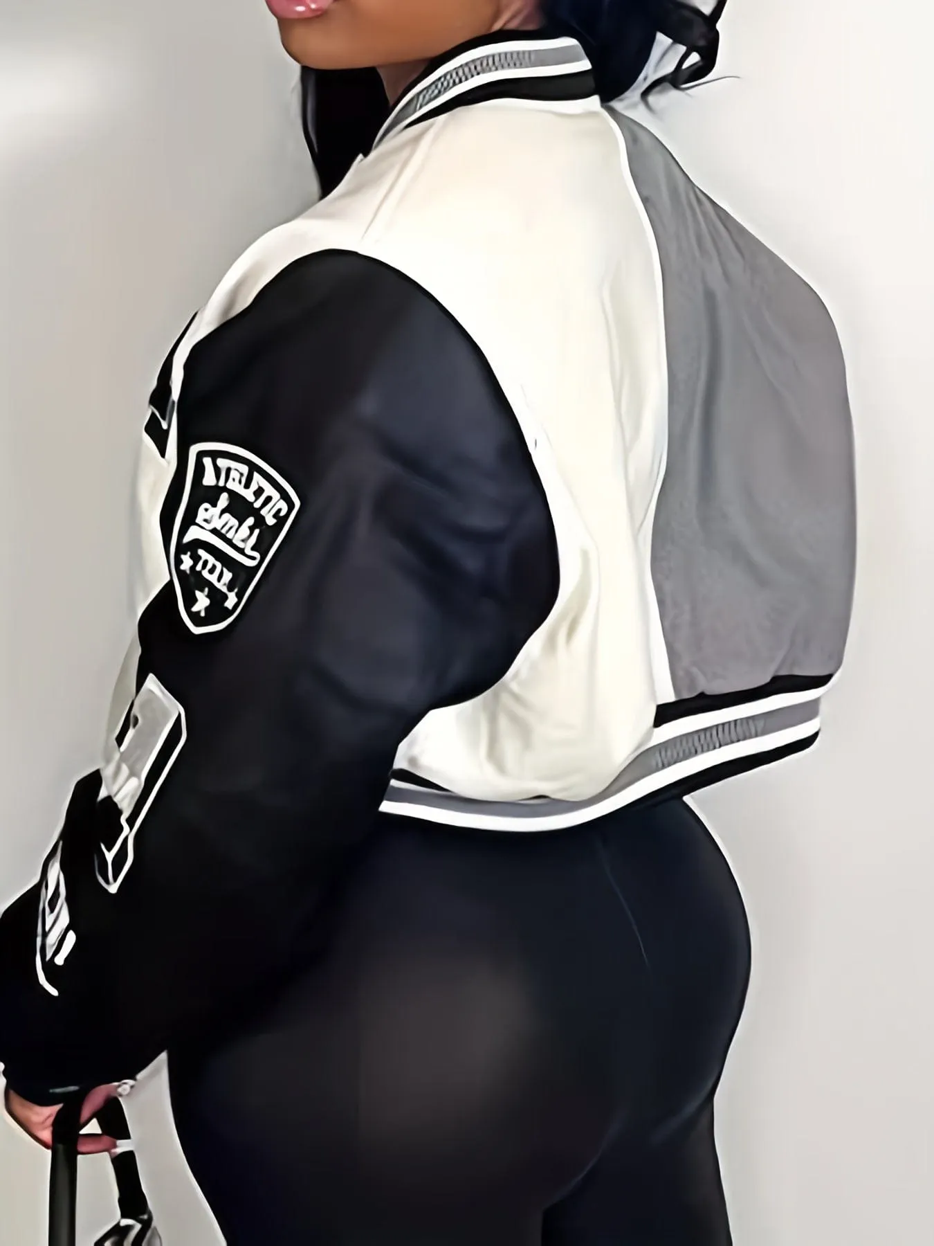 Black and White Varsity Jacket