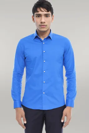 Blue Slim Fit Men's Shirt | Wessi