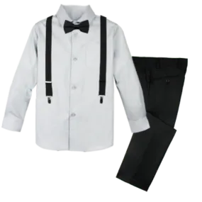 Boys' 4-Piece Customizable Suspenders Outfit - Customer's Product with price 52.95 ID k9CZ6iV3Zm8q3T9wlXYnsMC1