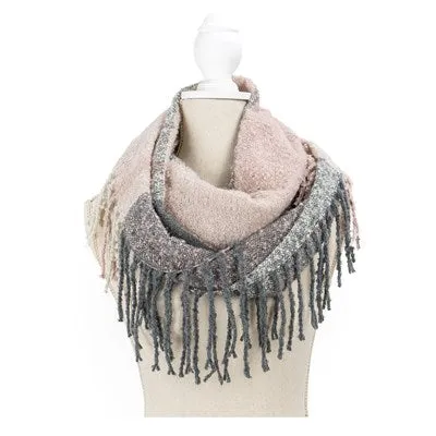 Britt's Knits Fringe Infinity Scarf