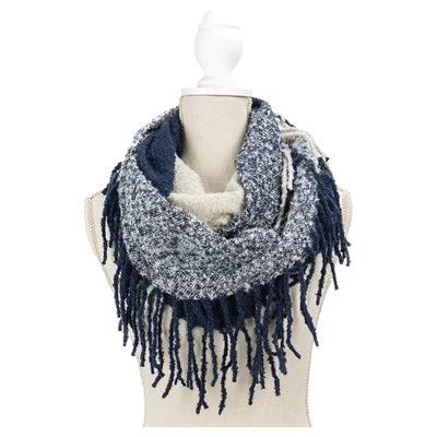 Britt's Knits Fringe Infinity Scarf