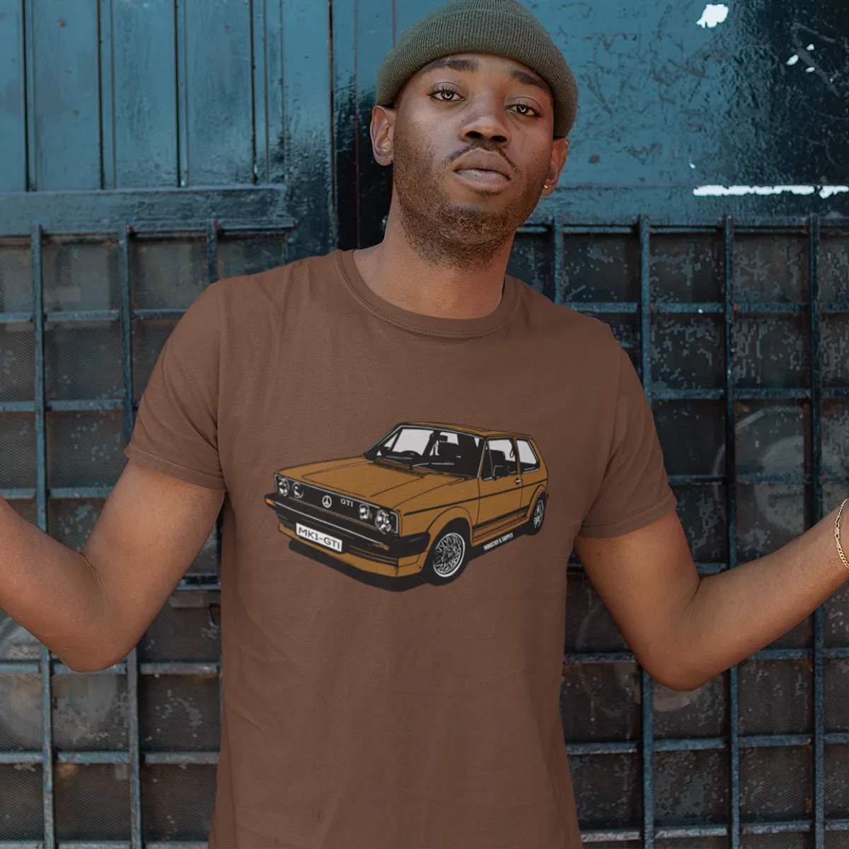 BROWN MK1 GOLF T-SHIRT