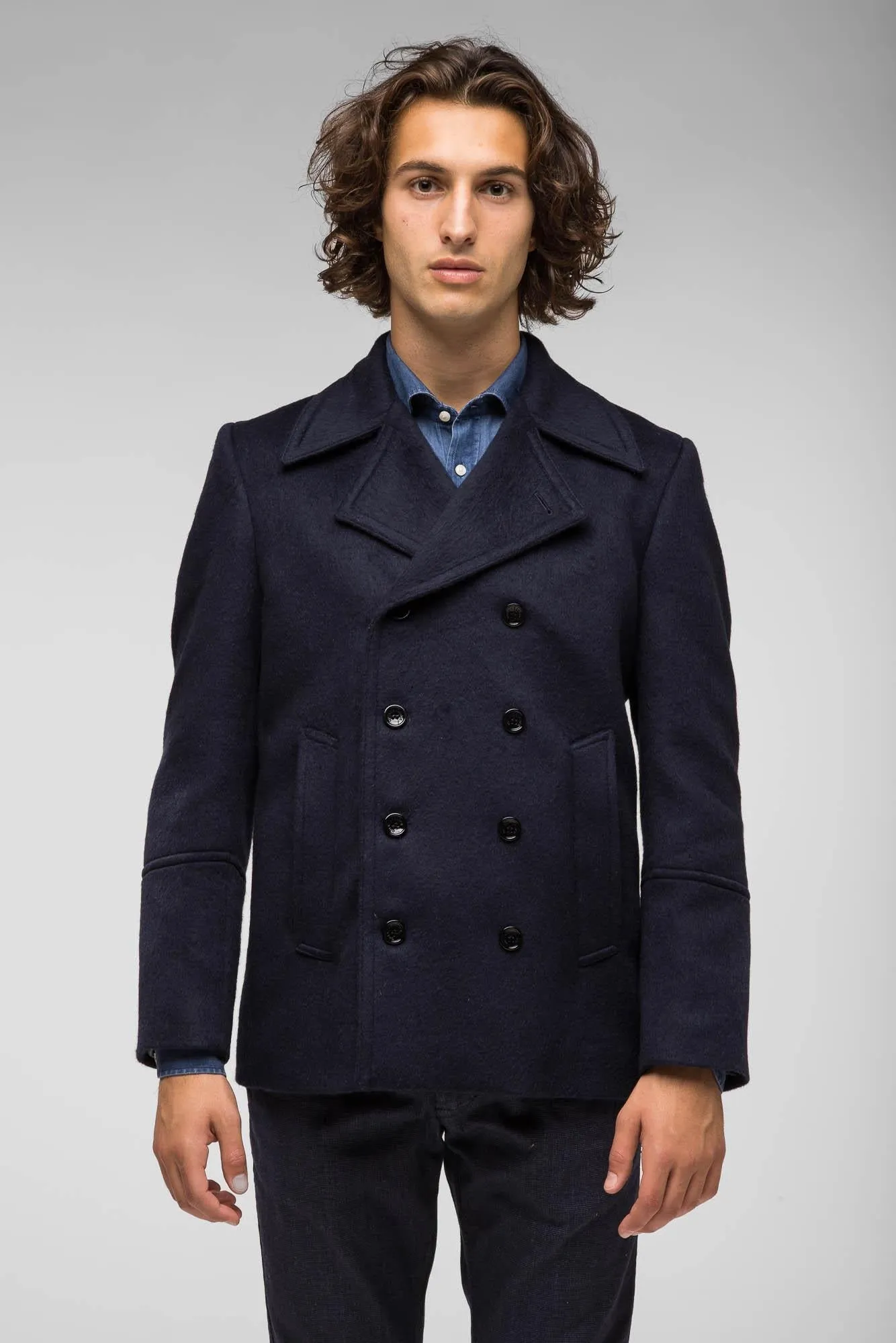 CAPPOTTO DOPPIOPETTO BLU