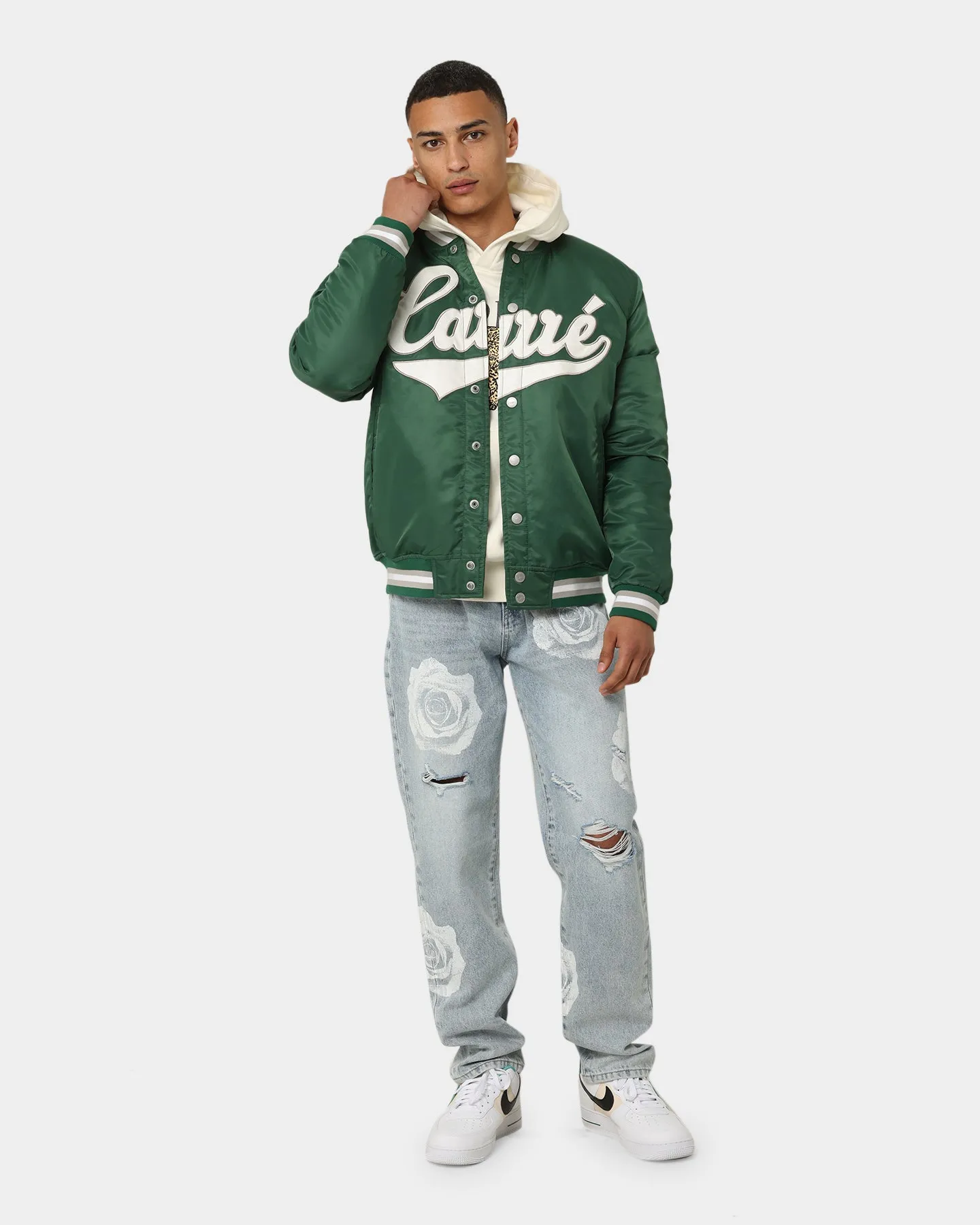 Carré PDB Varsity Jacket Green