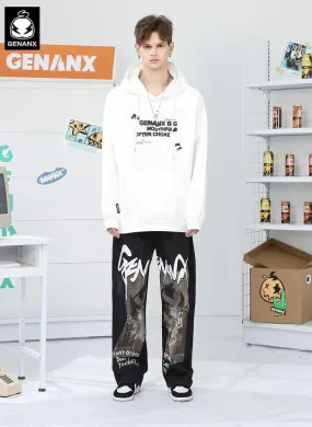 Cartoon Graphic Oversized Casual Pants