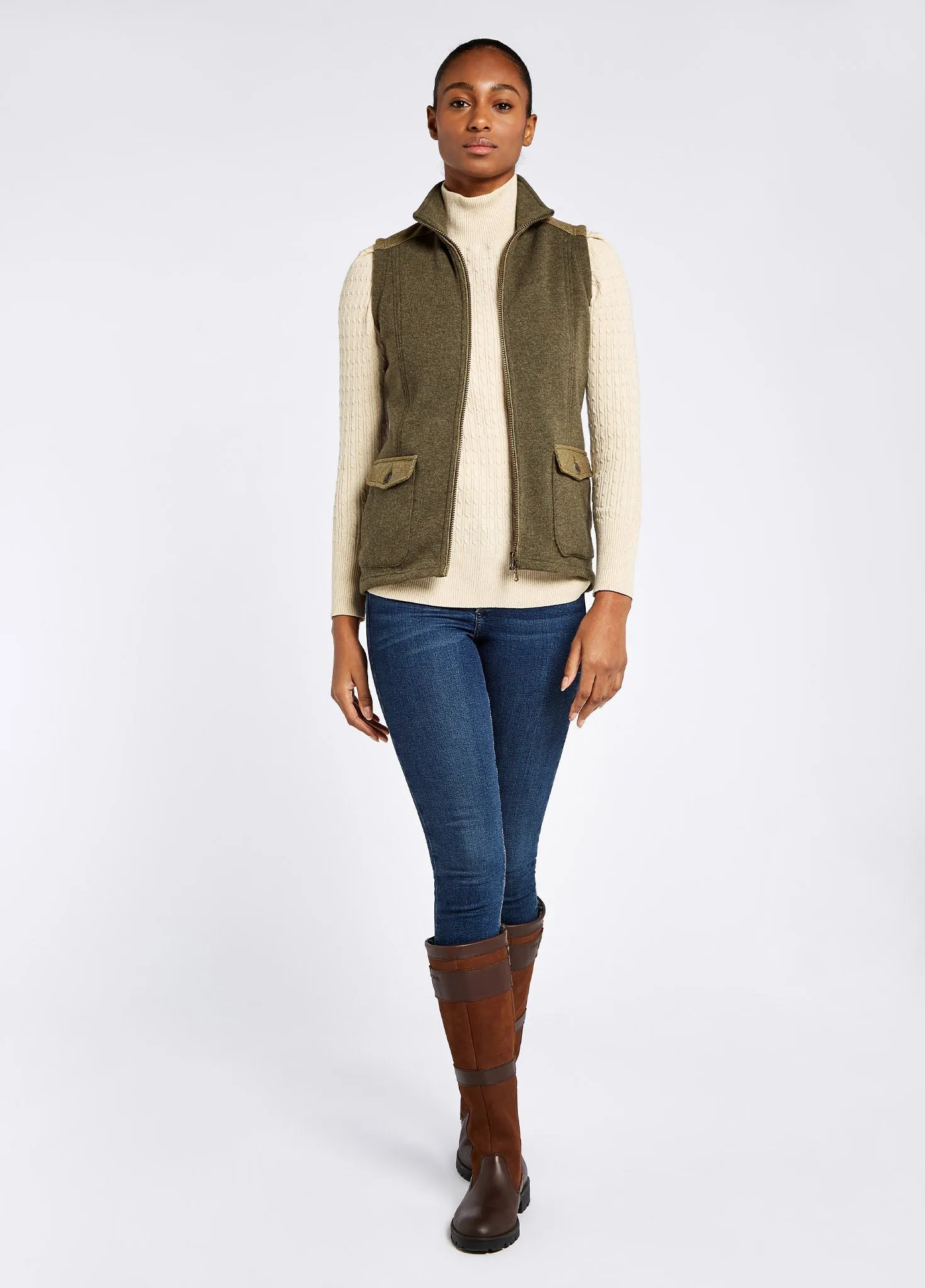 Cherrywood Gilet - Dusky Green