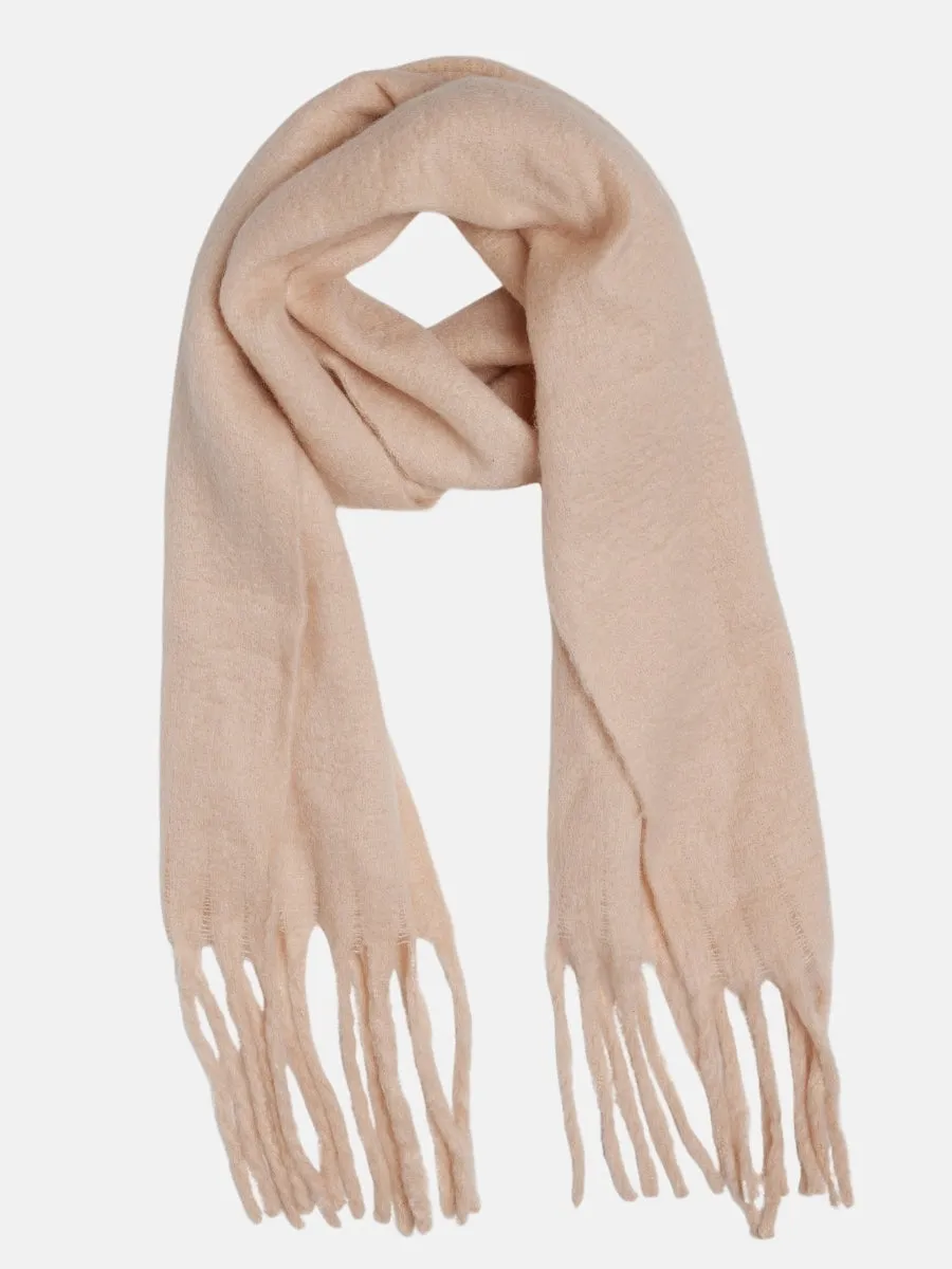 Chic Solid Scarf Blush