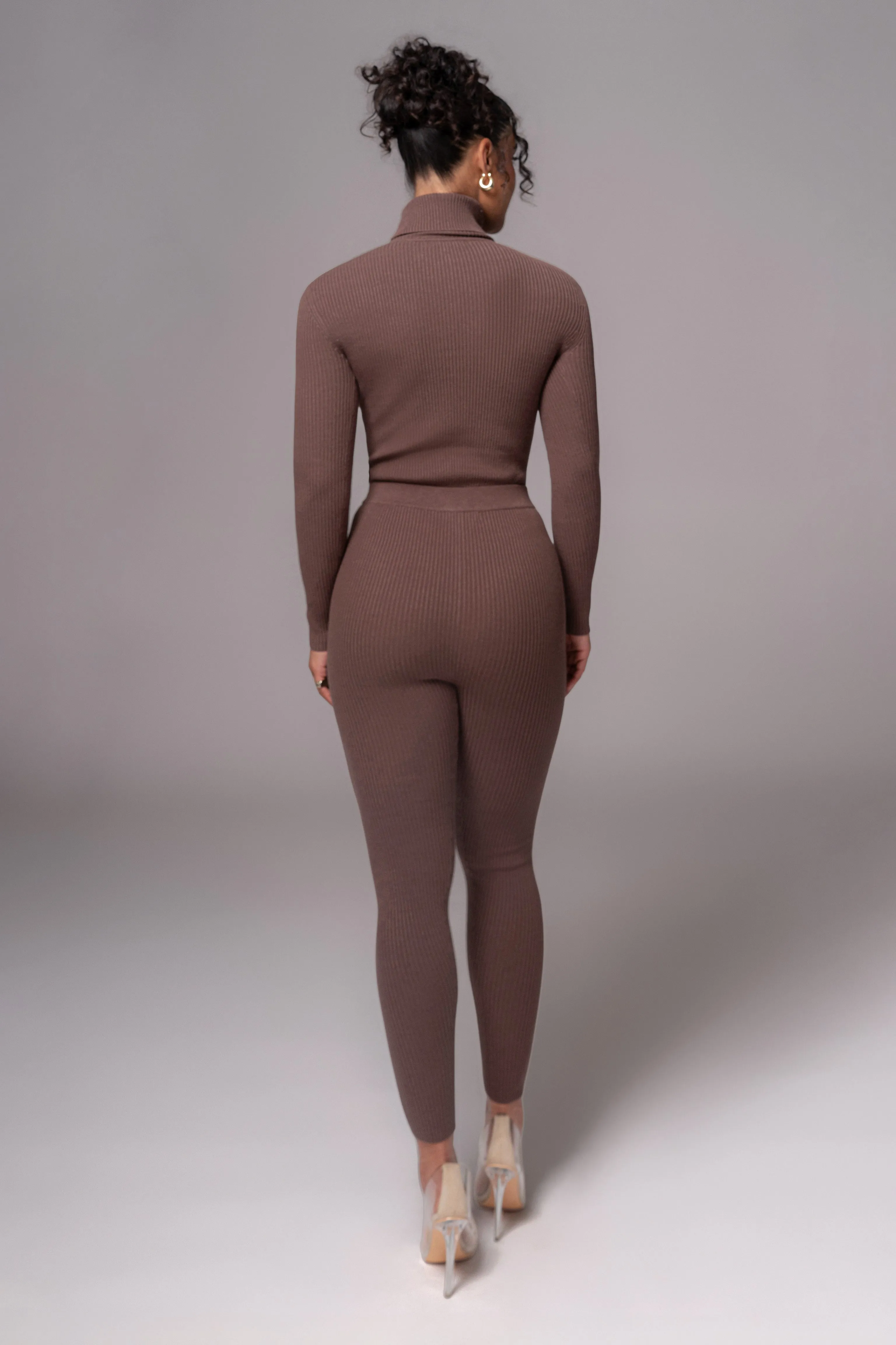 Chocolate Arlett Turtleneck Bodysuit