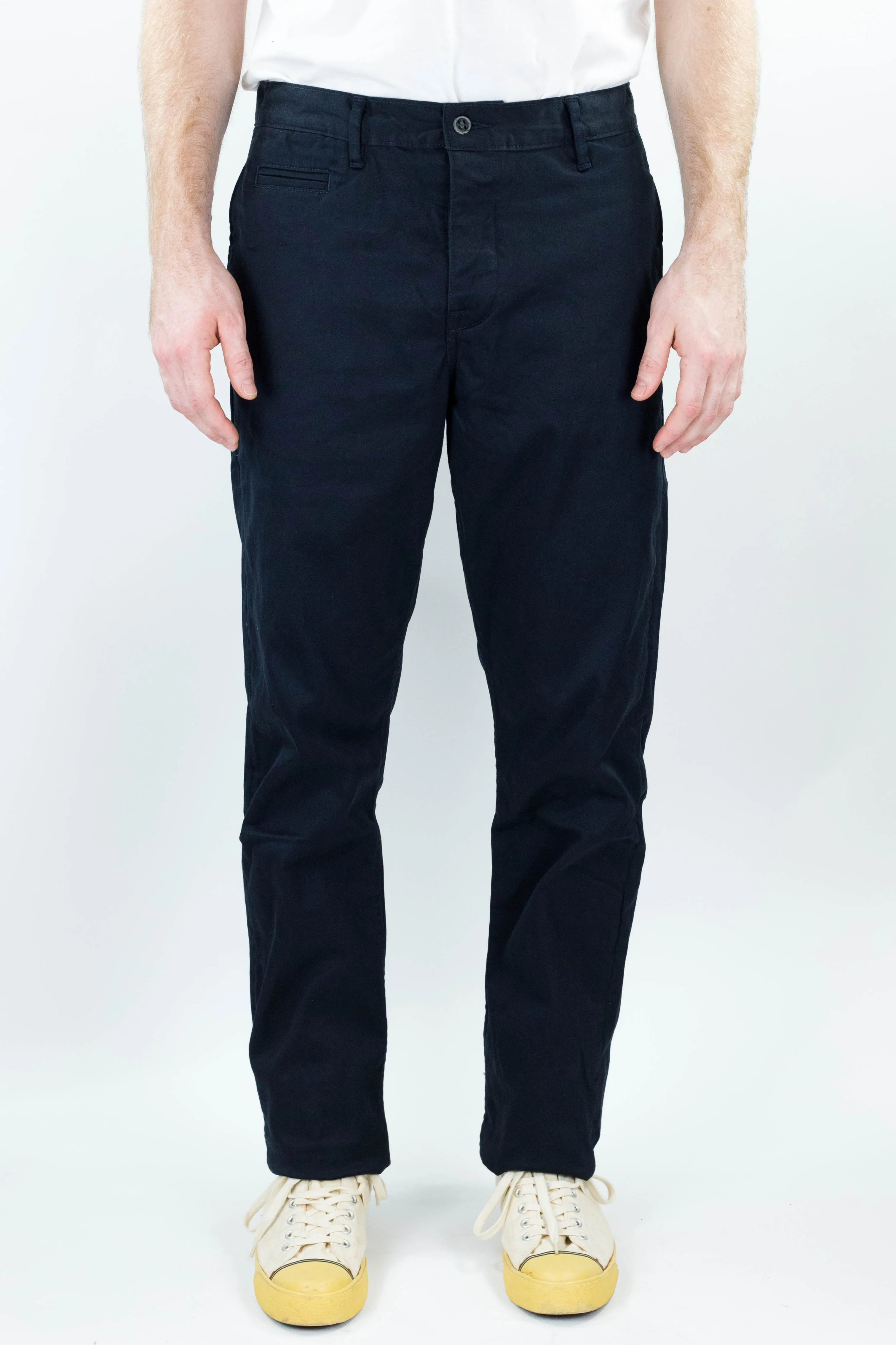 Coal Miner Navy 9 oz Japanese stretch sateen twill