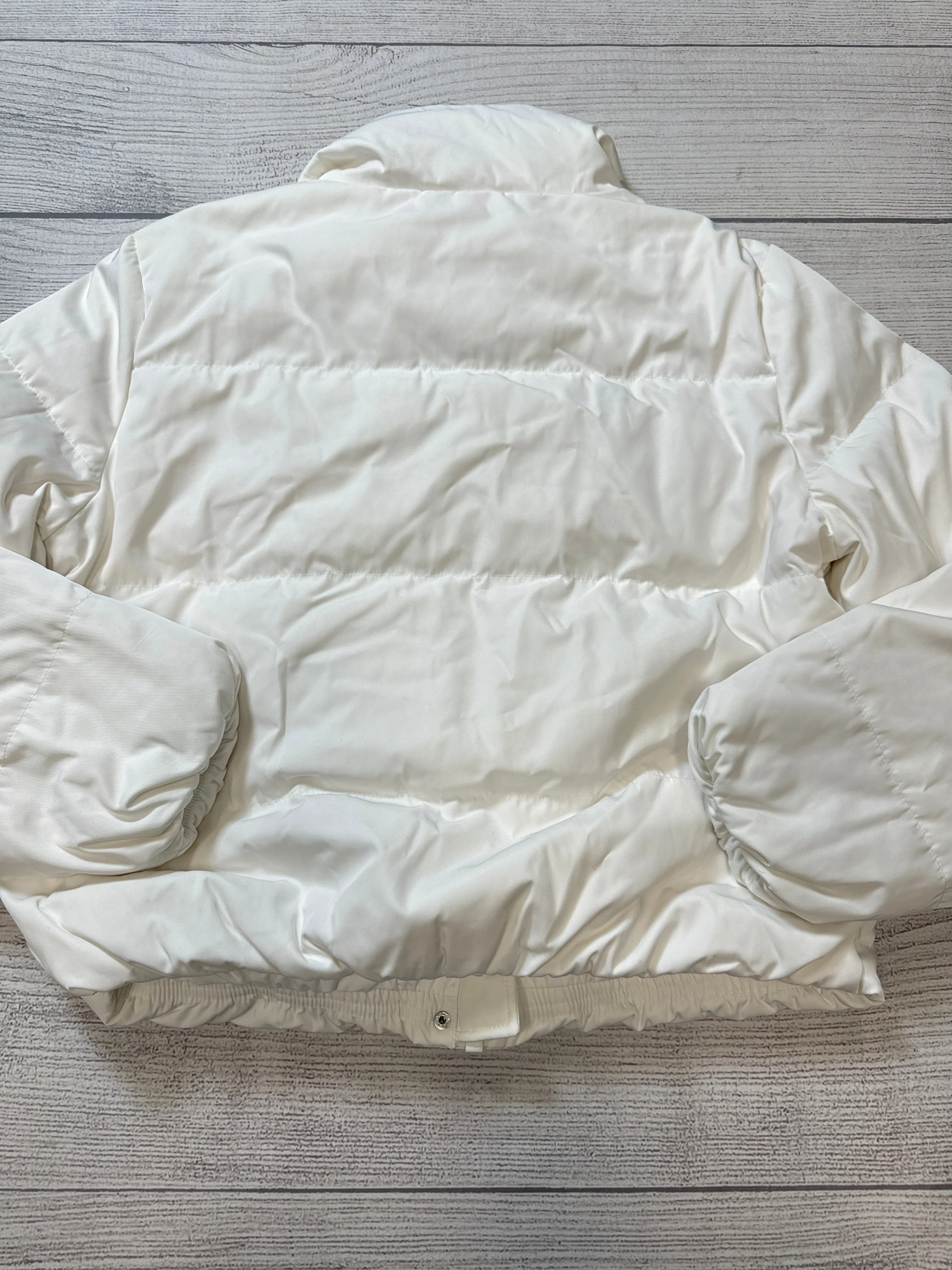 Coat Puffer & Quilted By Karen Kane In White, Size: M