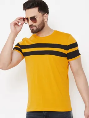 Cotton Striped Round Neck Tee