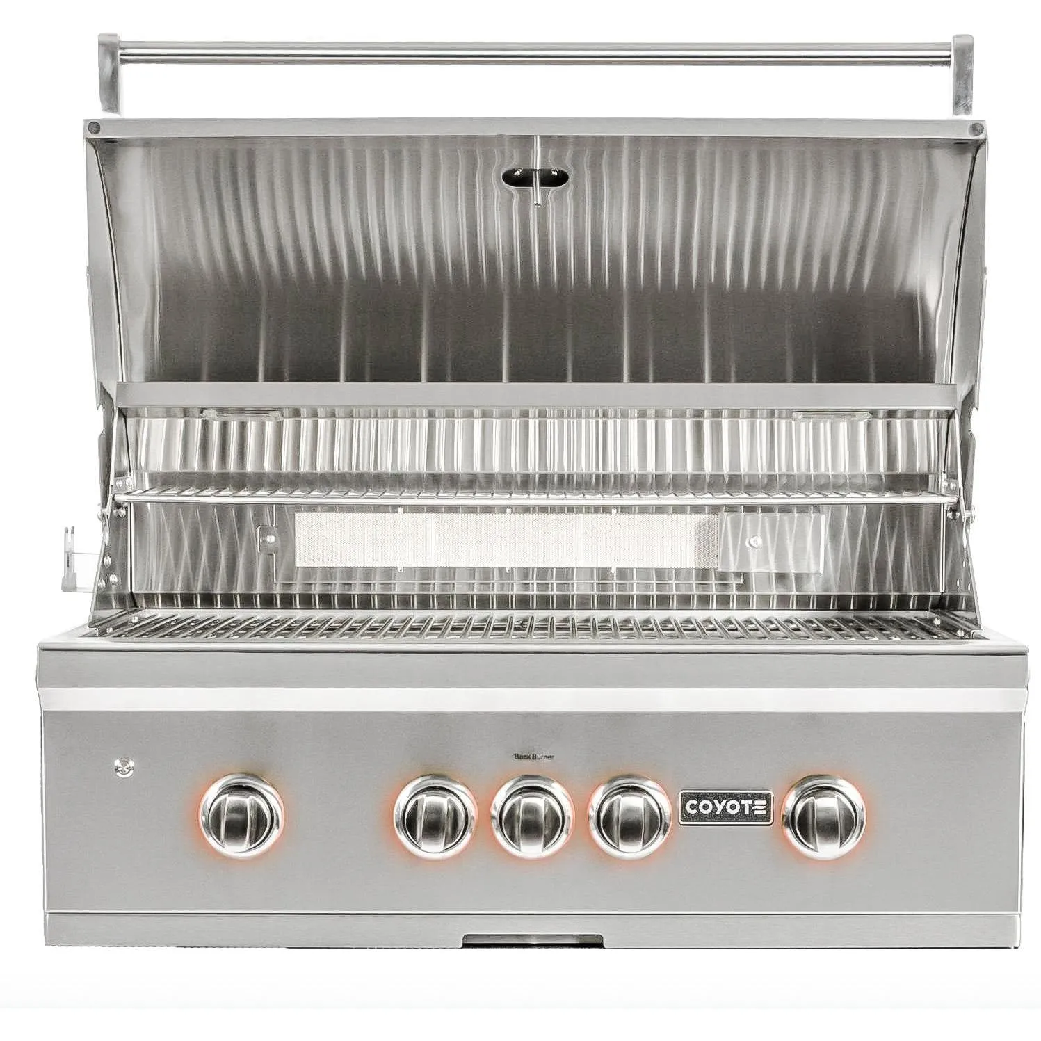 Coyote Grills: 36" S-Series Grill, w/ Interior and Knob Lights & Ceramic Heat Grids & IR Sear Burner