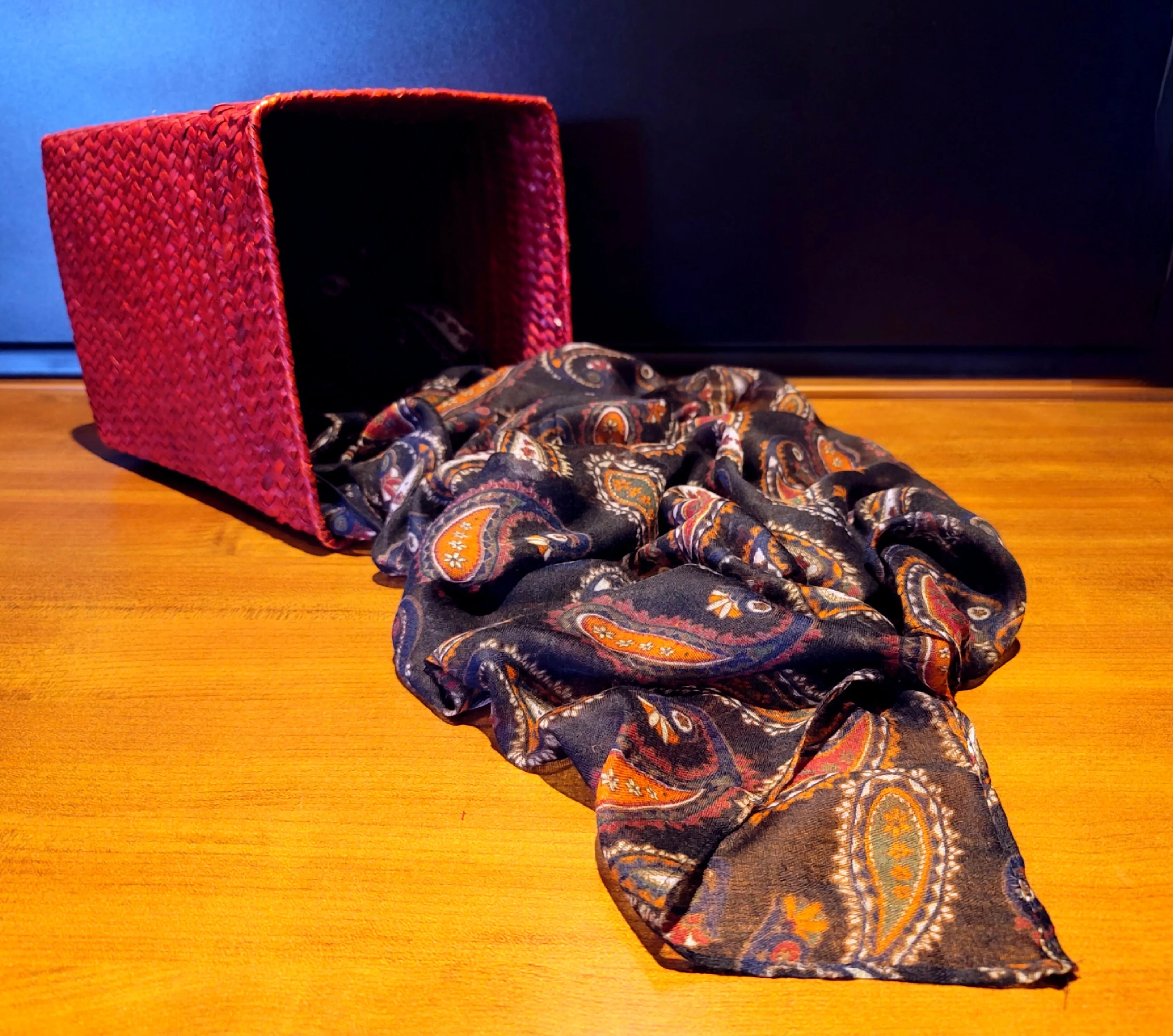 Crazy Paisley Scarf Black