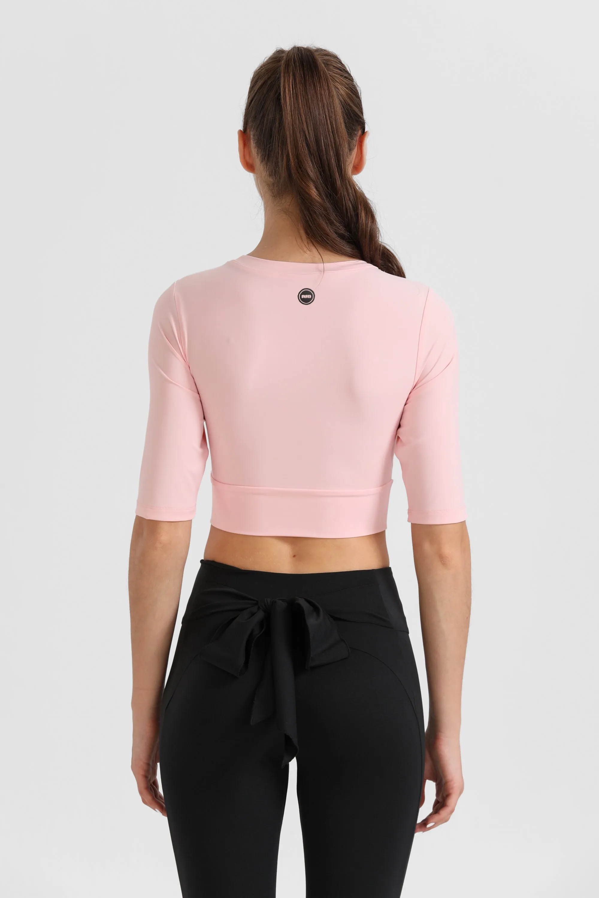 Cropped Elastic Shirt