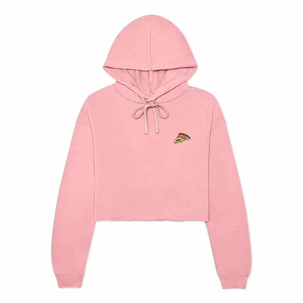 Dalix Pizza Cropped Hoodie