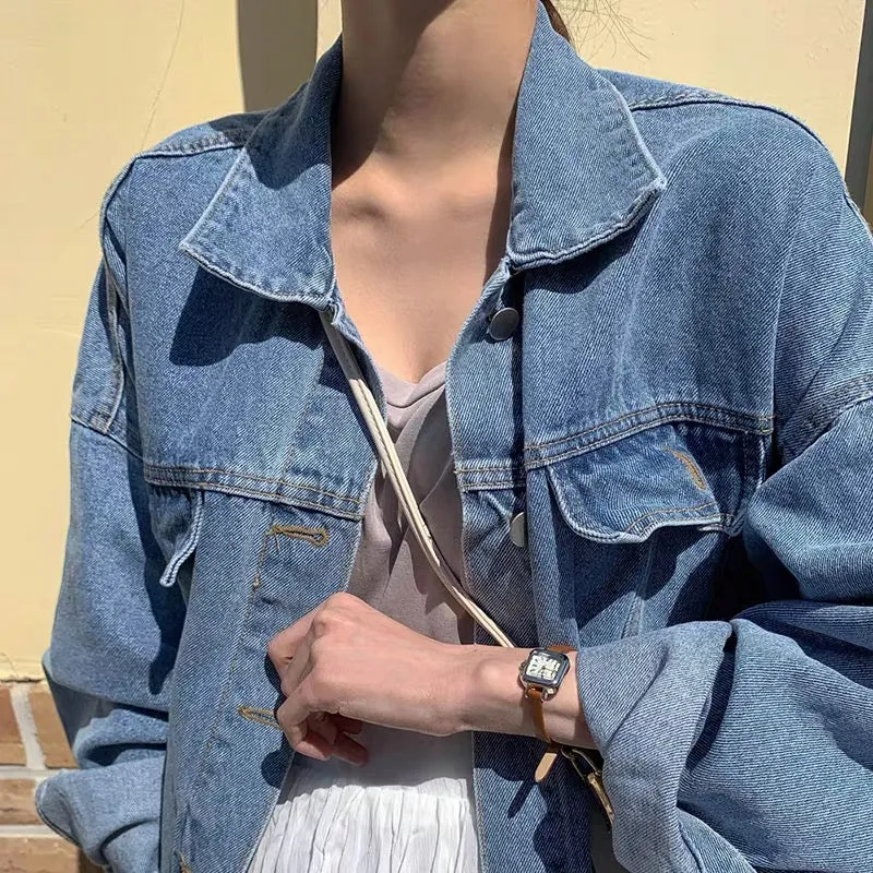 Denim Cropped Jacket