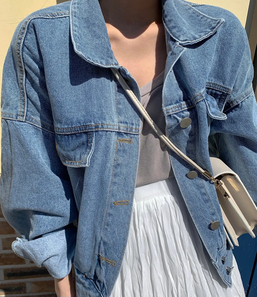 Denim Cropped Jacket