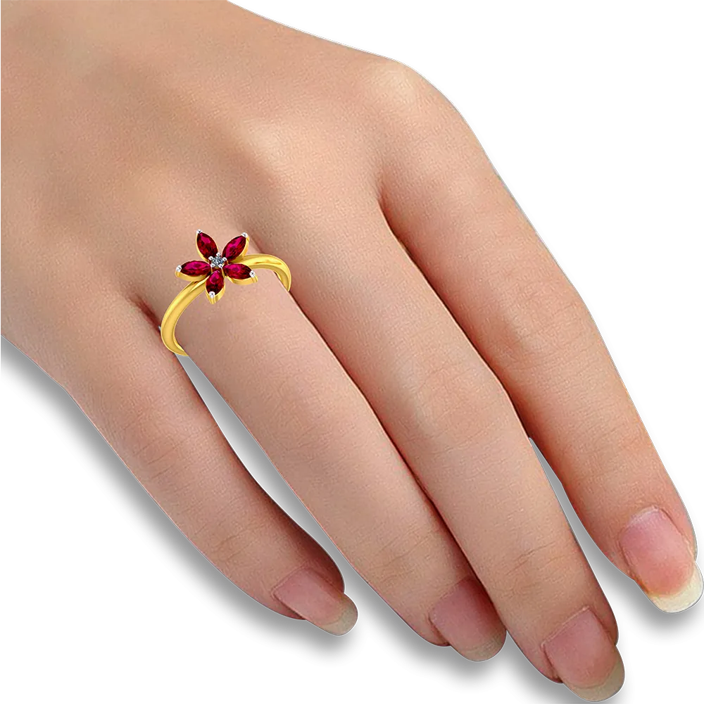 Diamond Gold Ring For Women For A Self-gift Of A Kind