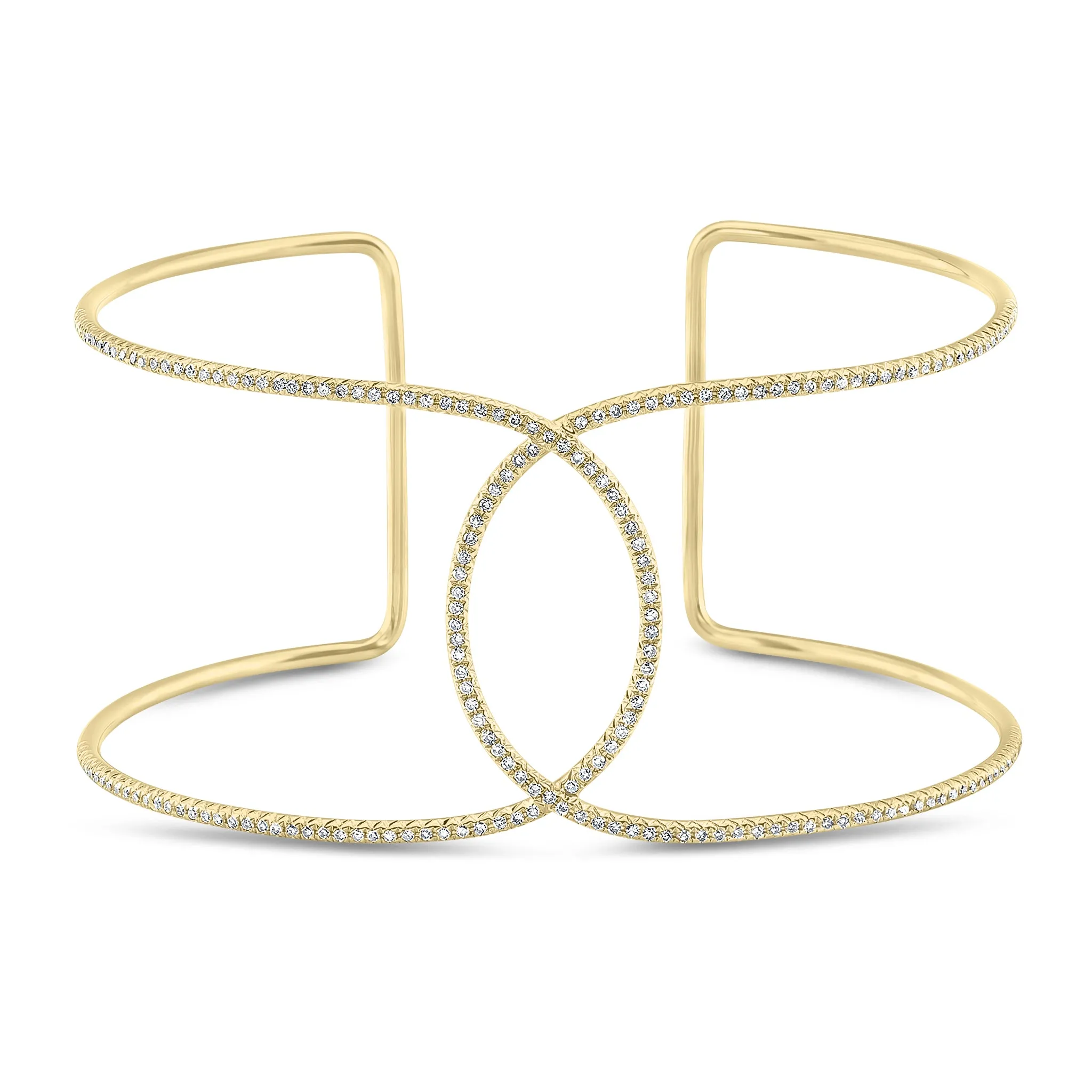 Diamond Infinity Cuff Bracelet