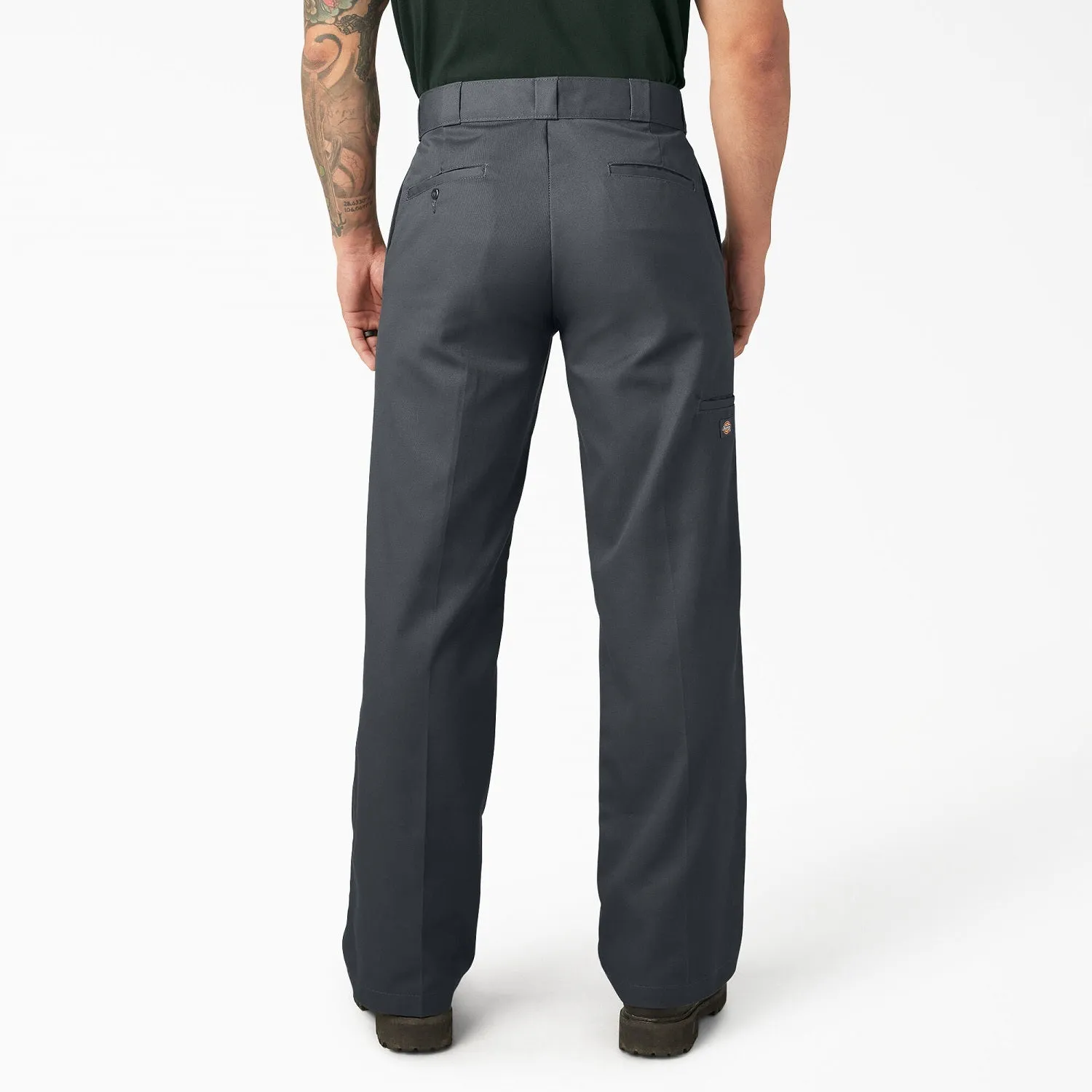 Dickies Men's Loose Fit Twill Double Knee Work Pant_Charcoal