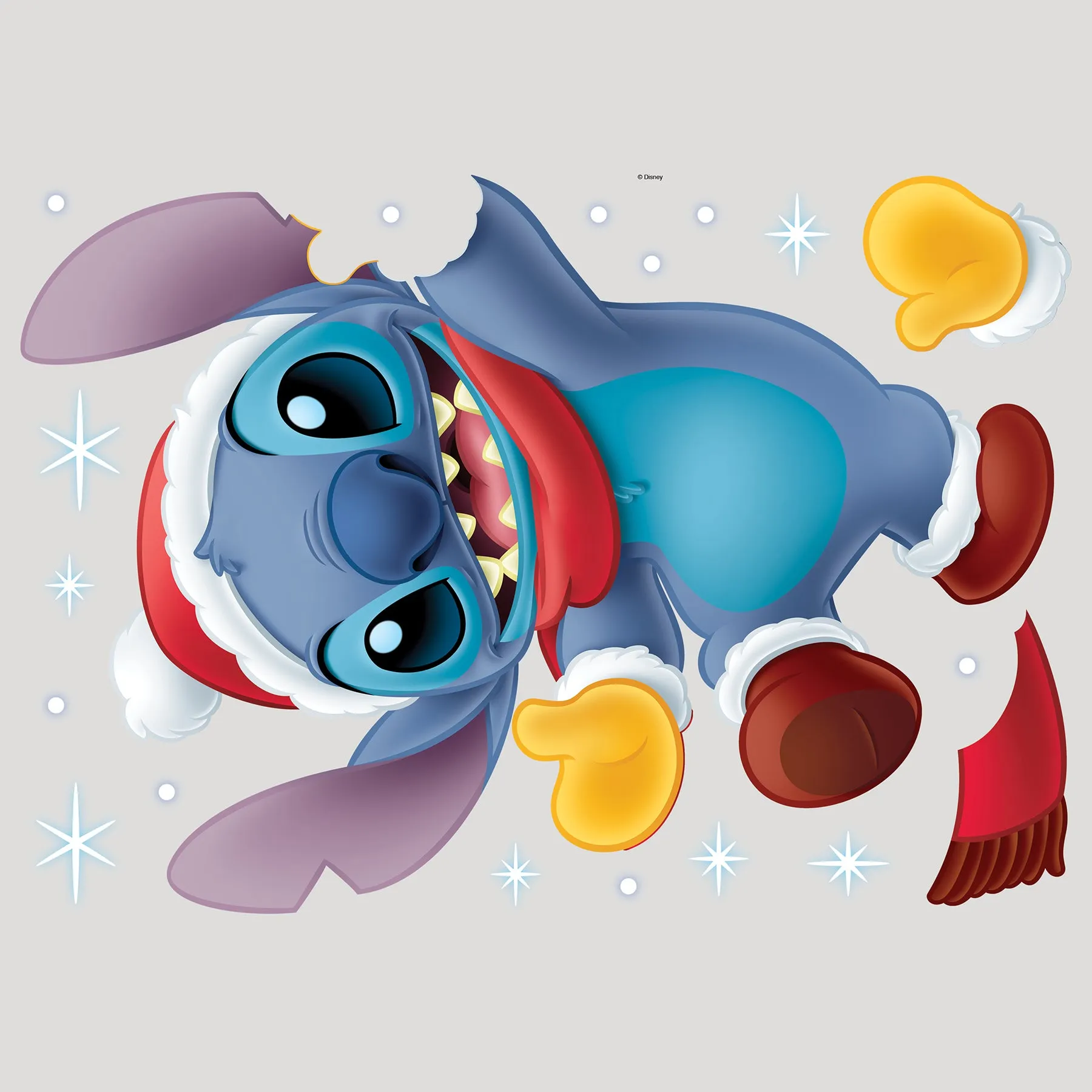 Disney Santa Stitch Wall Decals