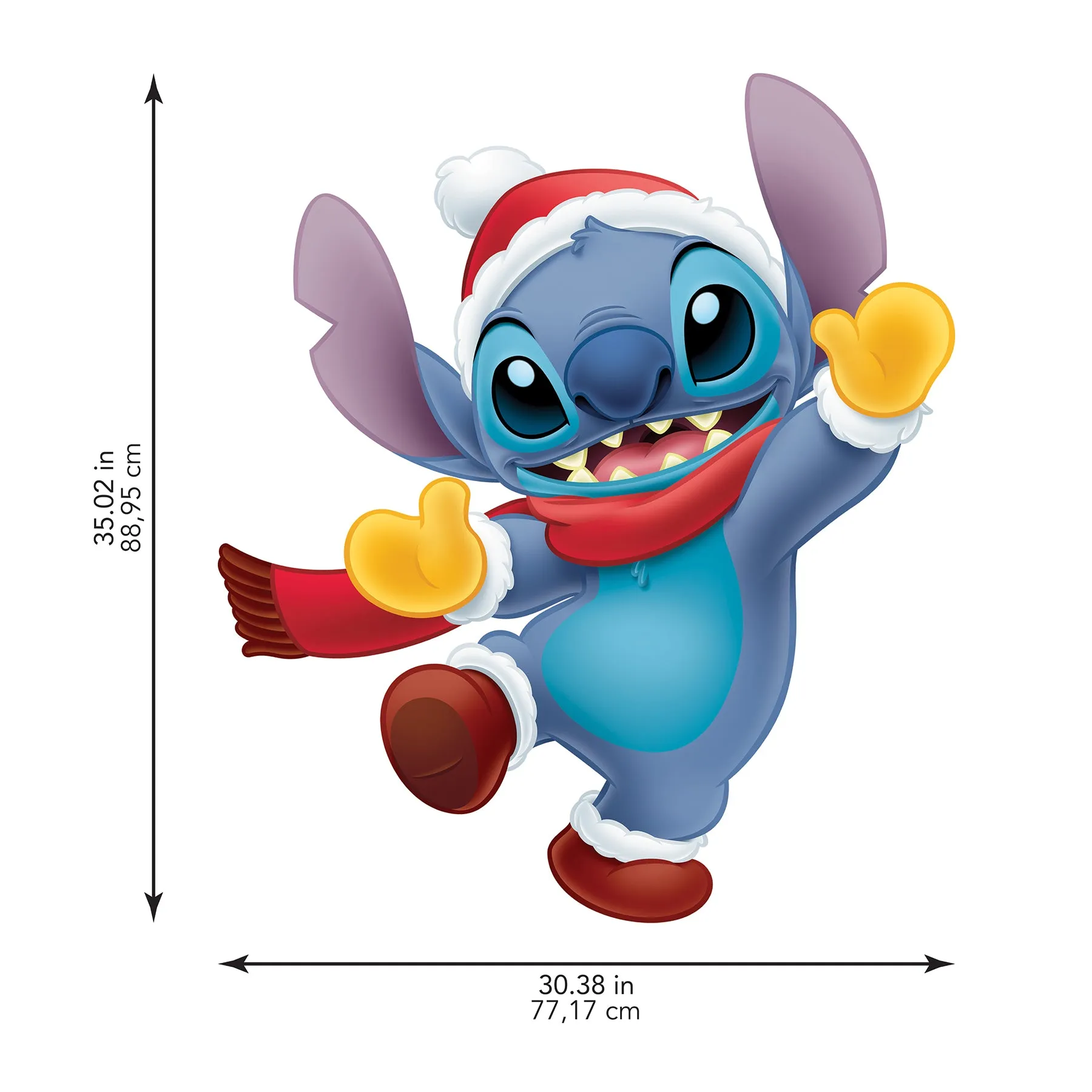 Disney Santa Stitch Wall Decals