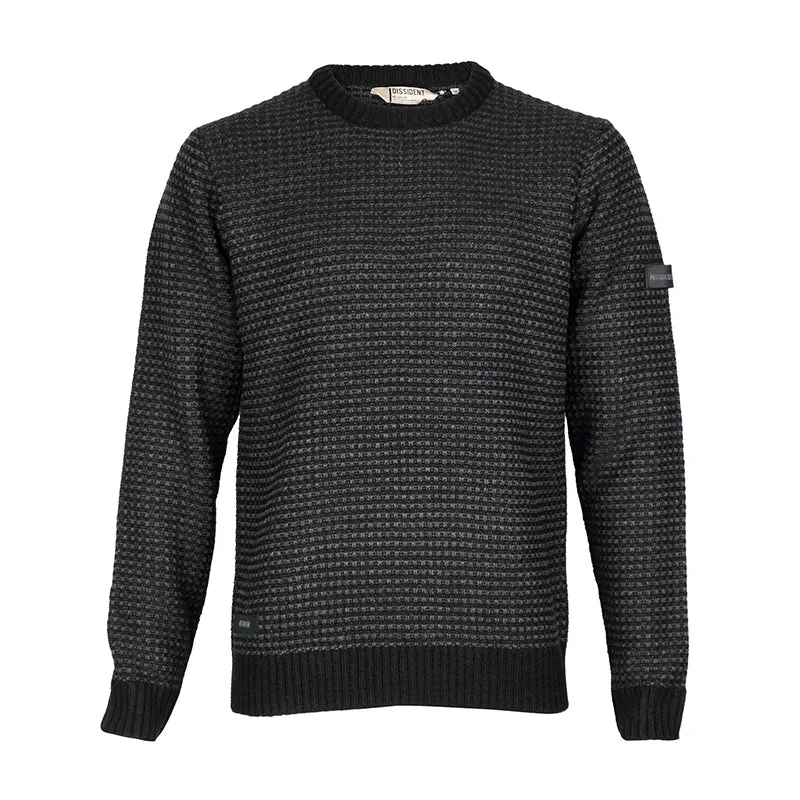 Dissident Austin crew neck jumper in grey